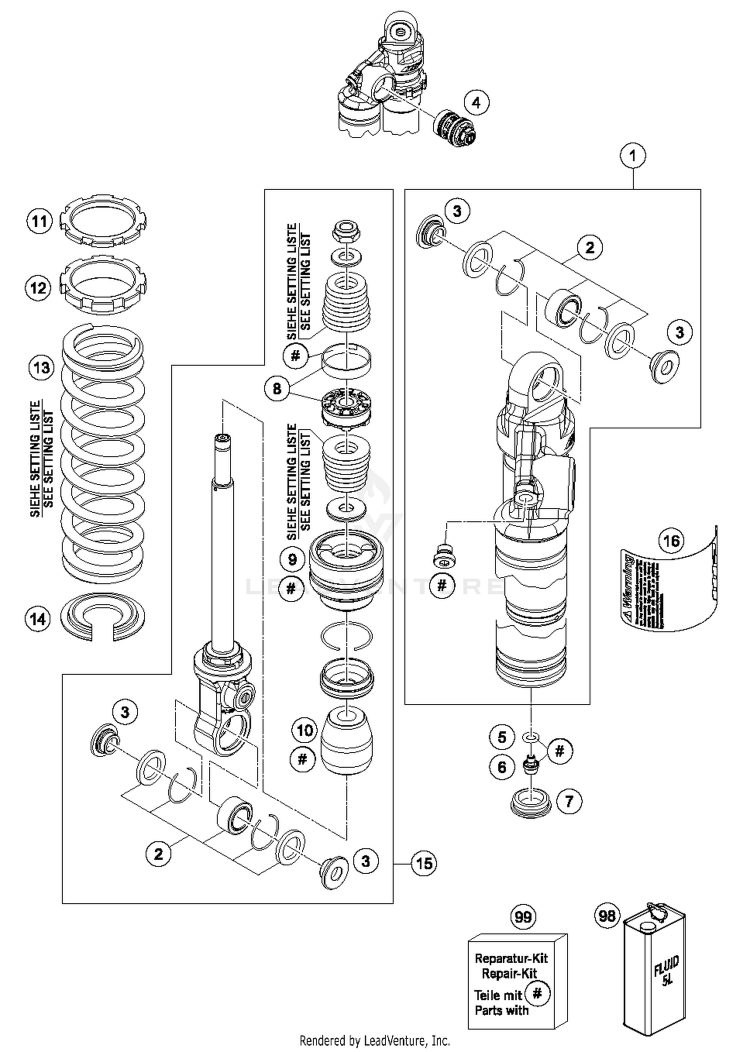 Shock Absorber Disassembled