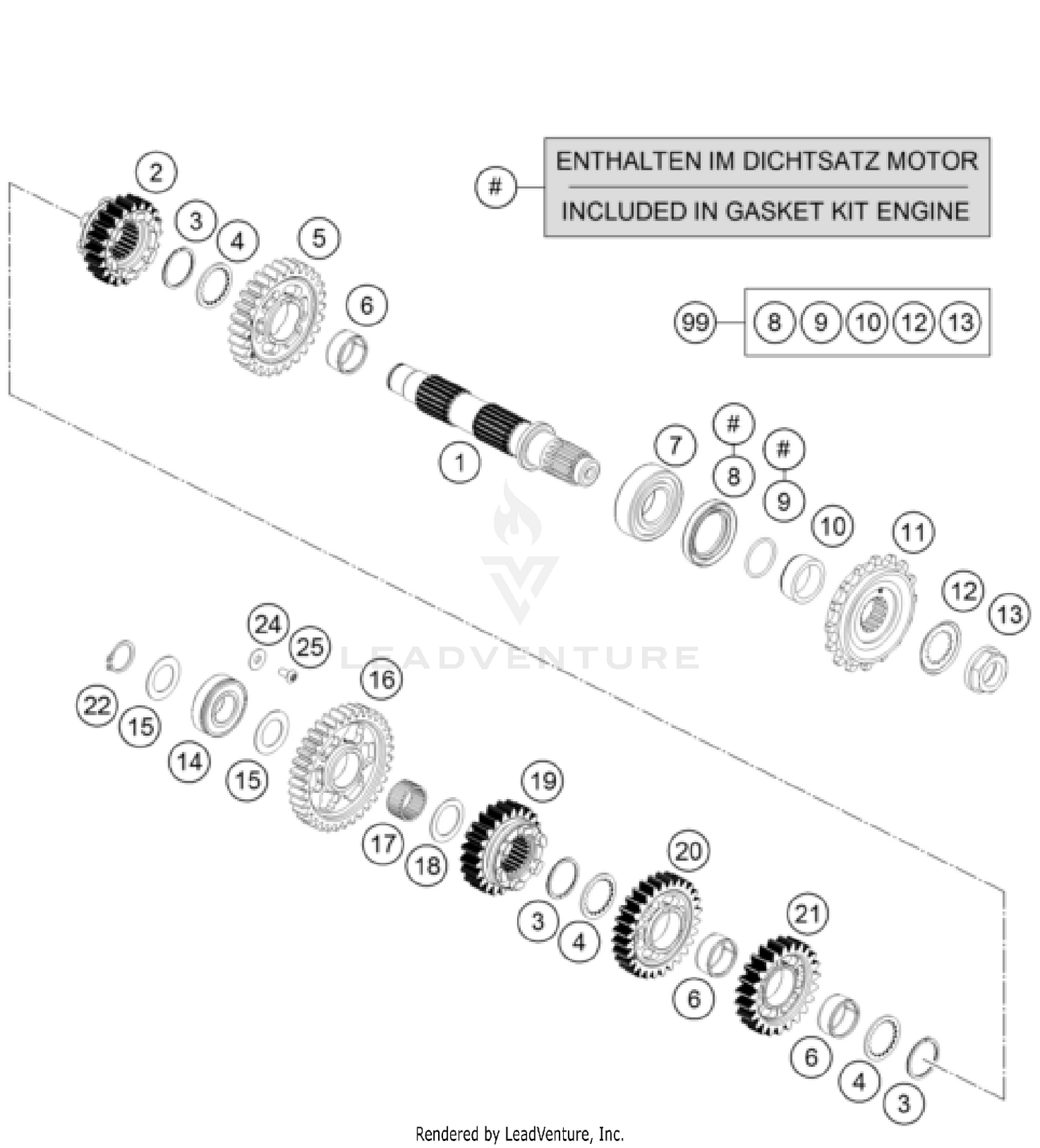 TRANSMISSION II - COUNTERSHAFT