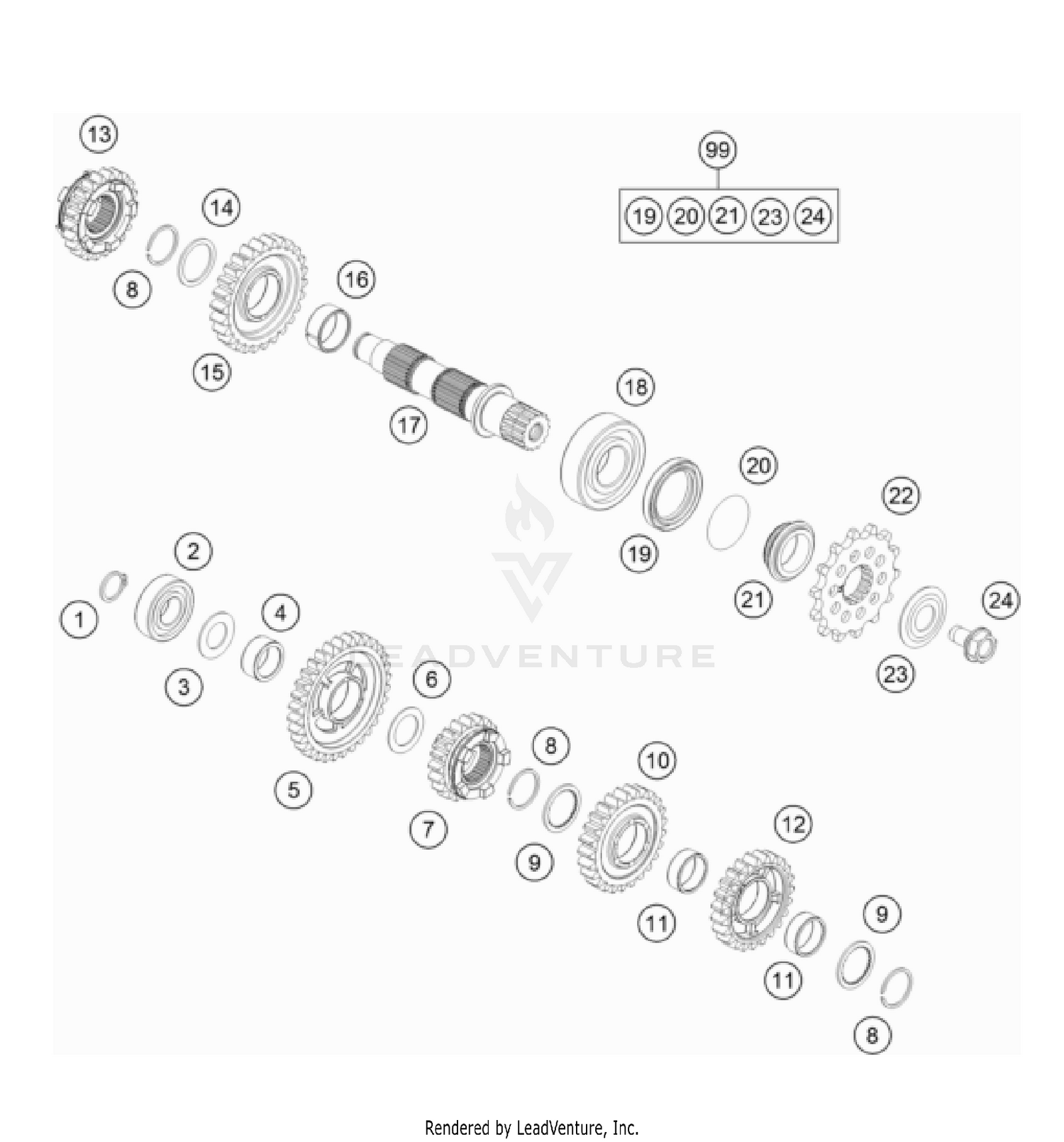 TRANSMISSION II - COUNTERSHAFT