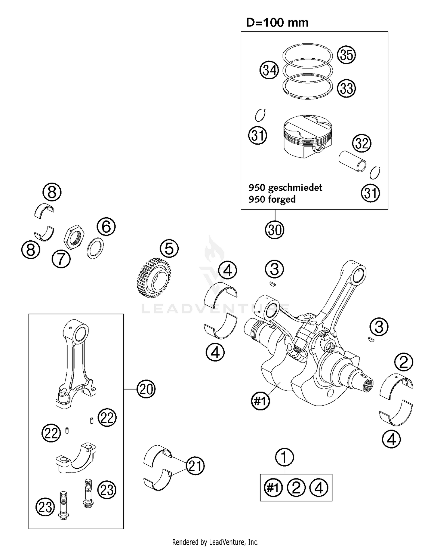 Crankshaft, Piston