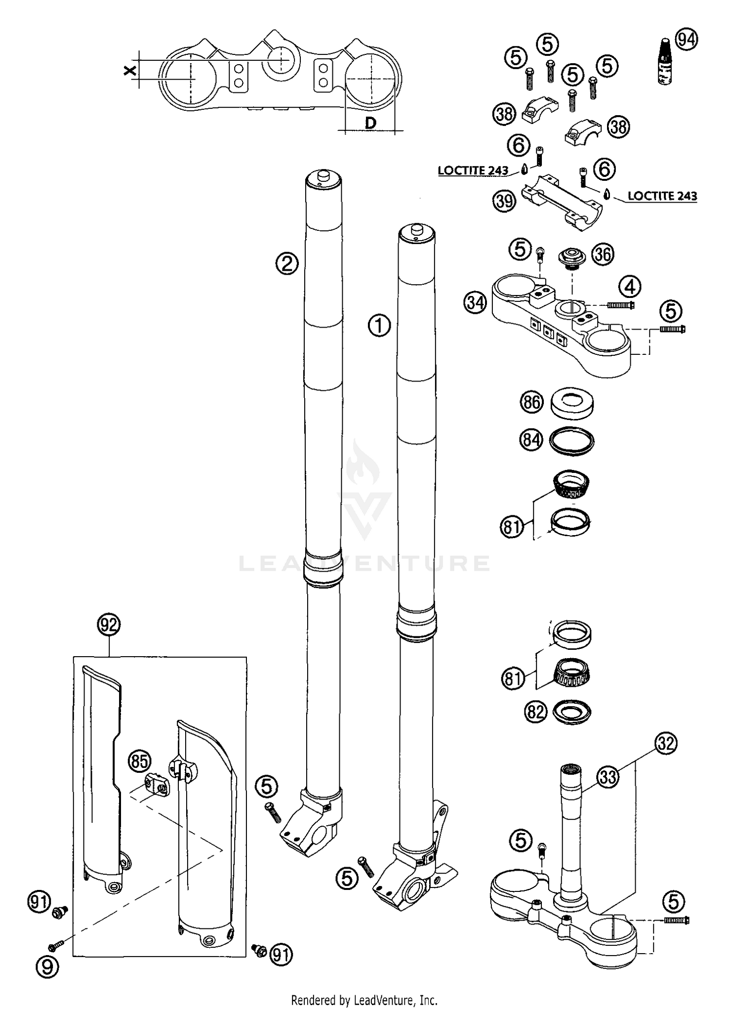 Front Fork WP USD 48