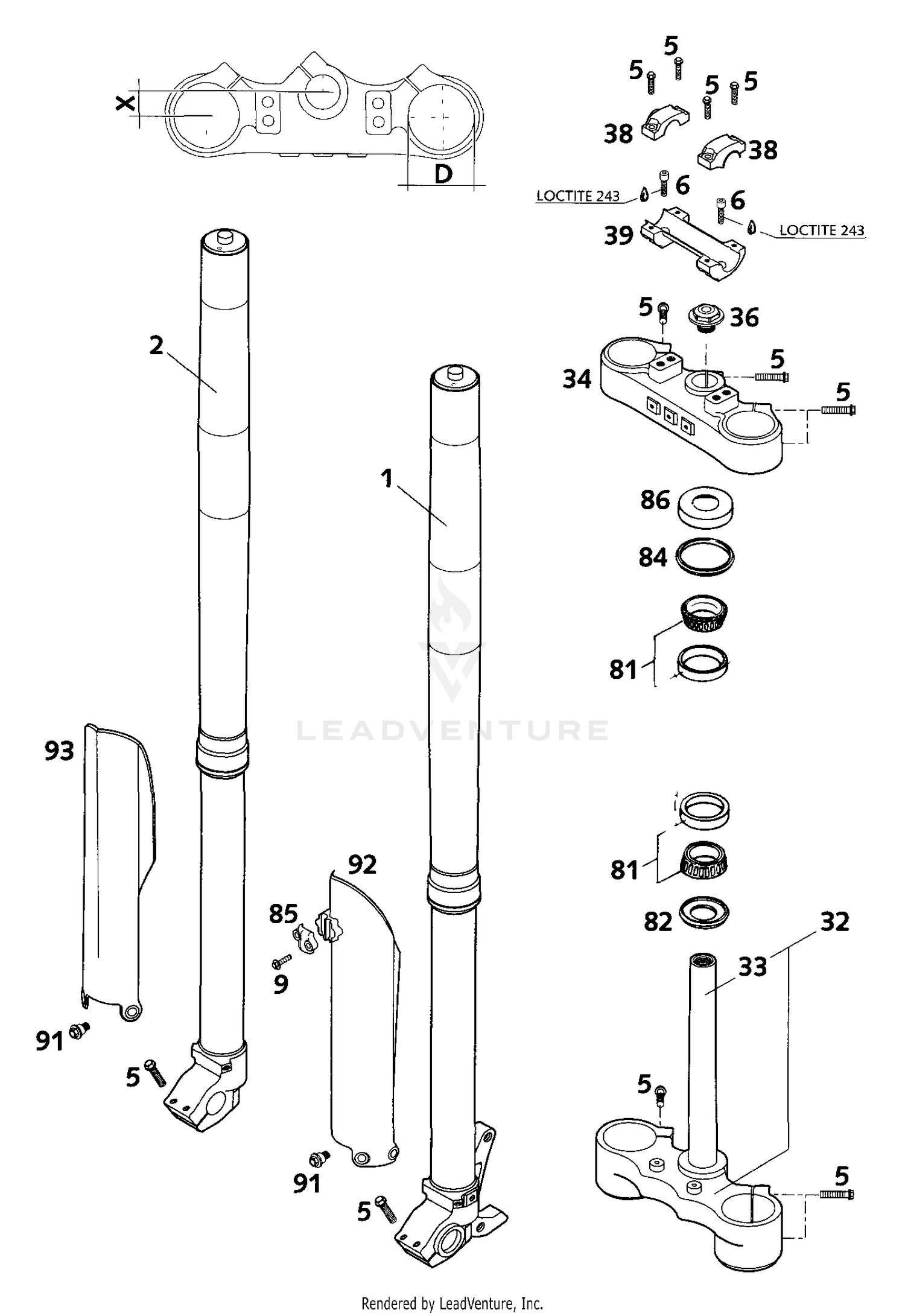 Front Fork WP USD 43