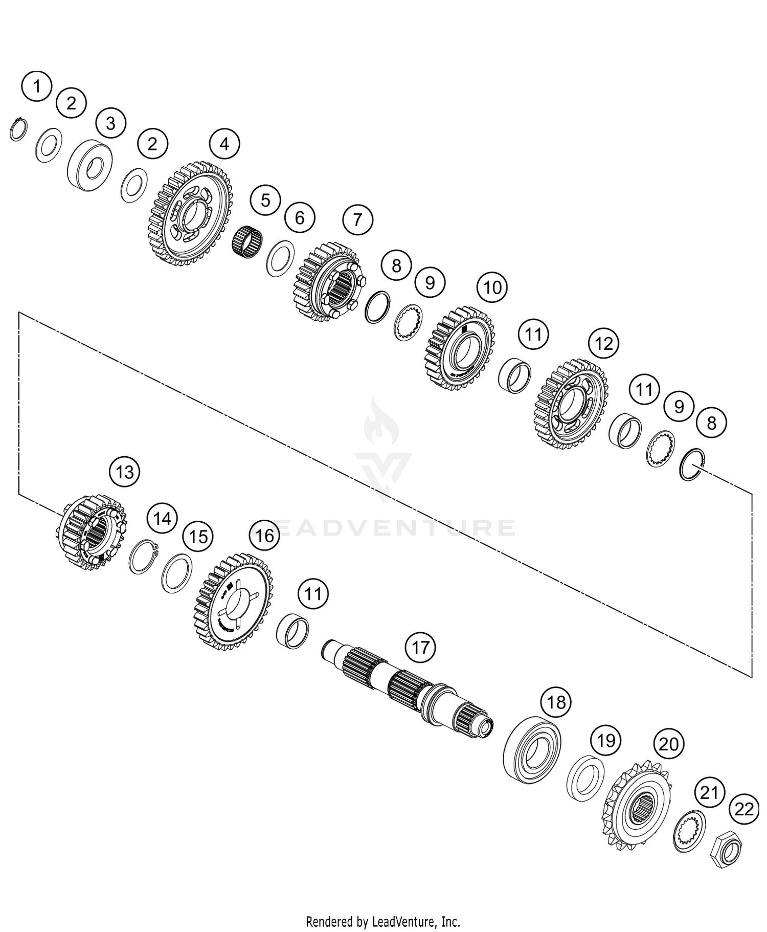TRANSMISSION II - COUNTERSHAFT