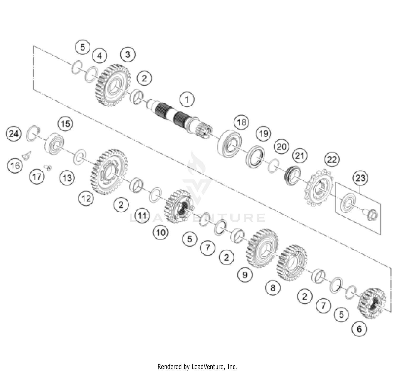 TRANSMISSION II - COUNTERSHAFT