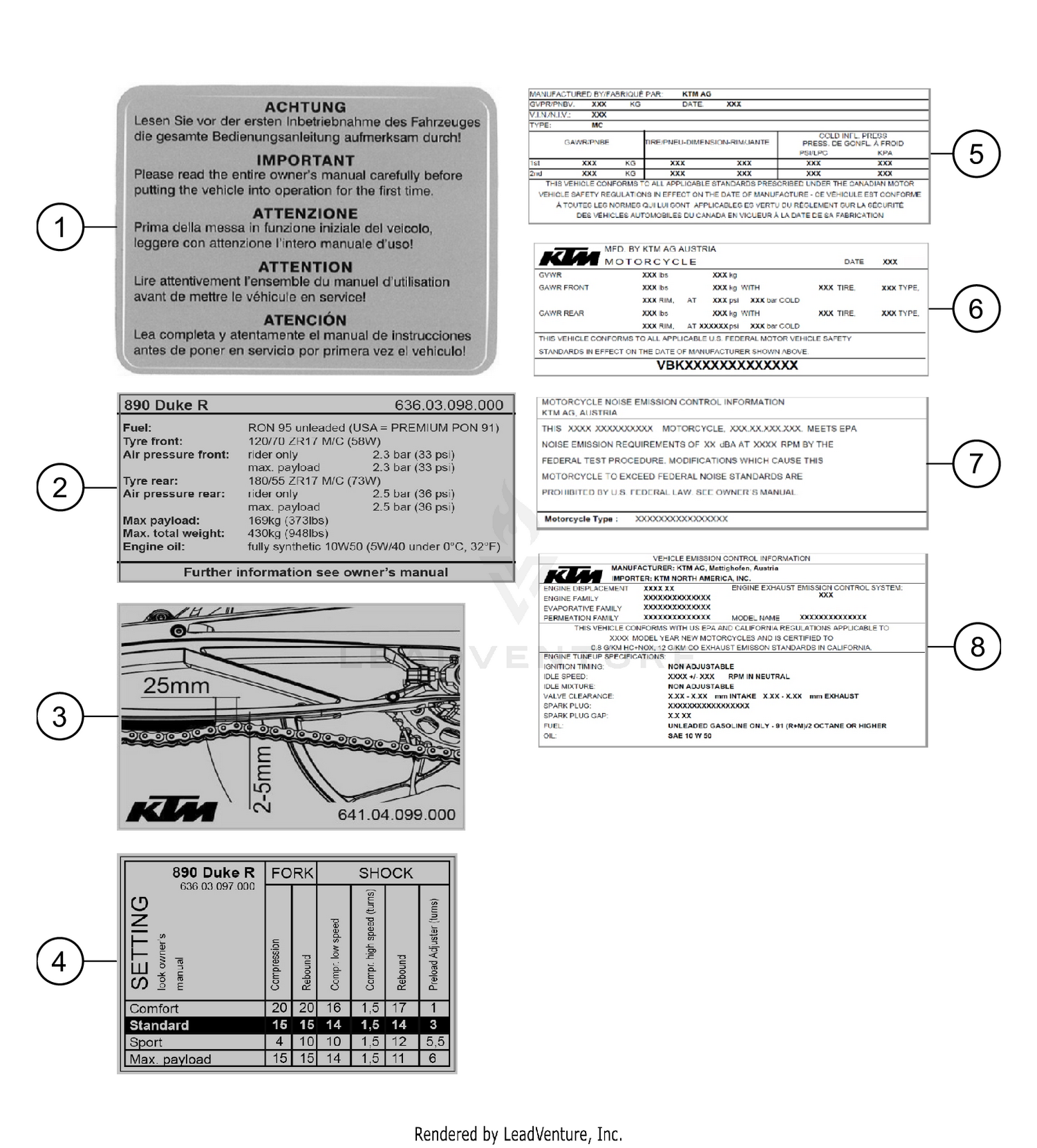 TECHNIC INFORMATION STICKER