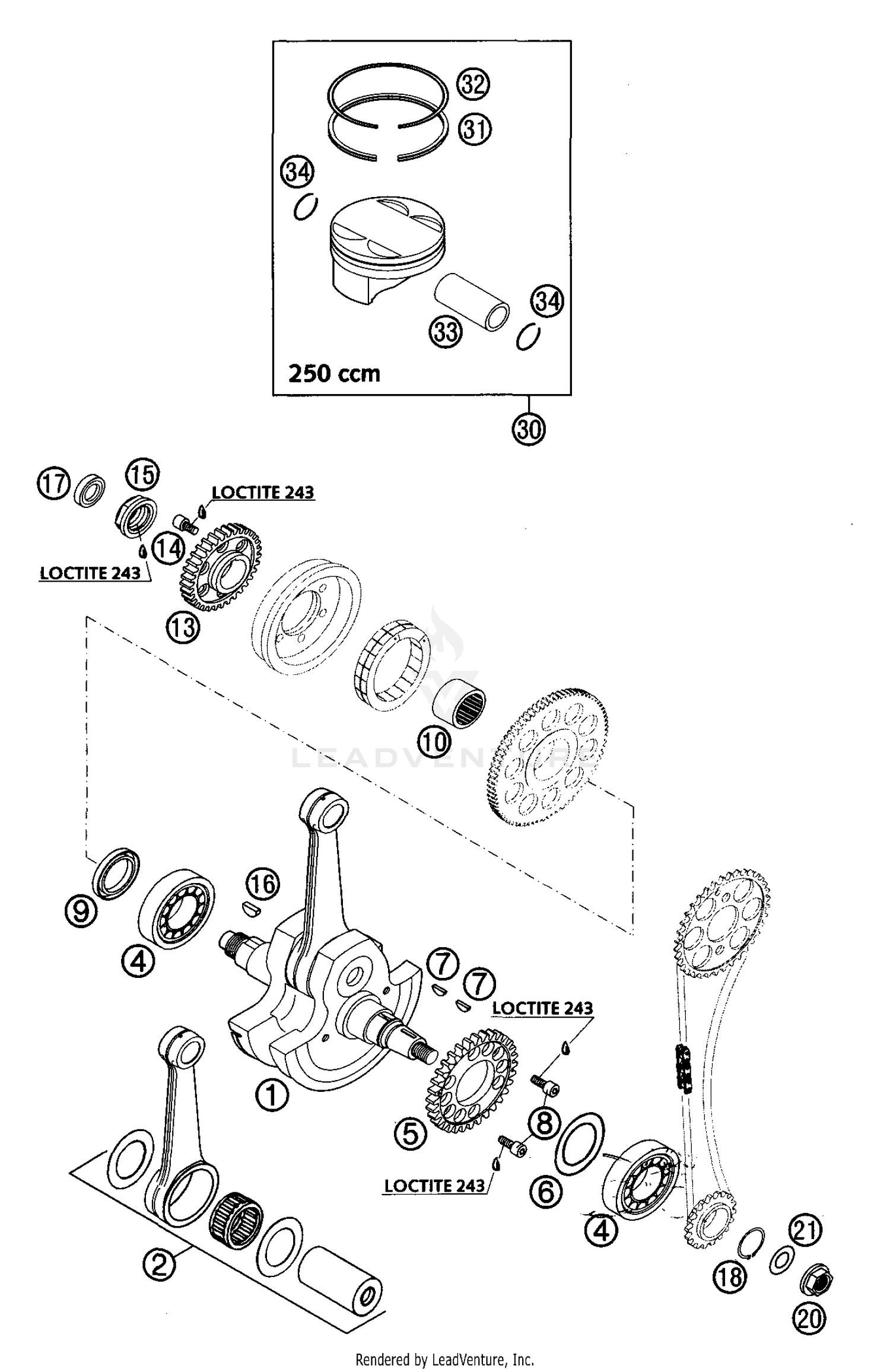 Crankshaft, Piston