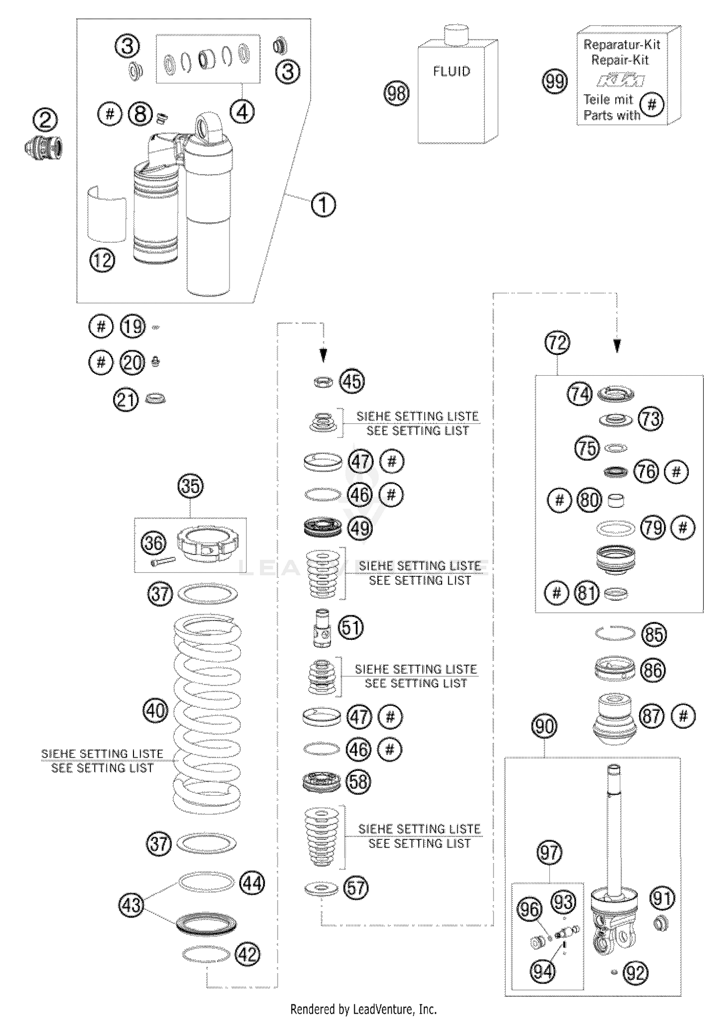 Shock Absorber Disassembled