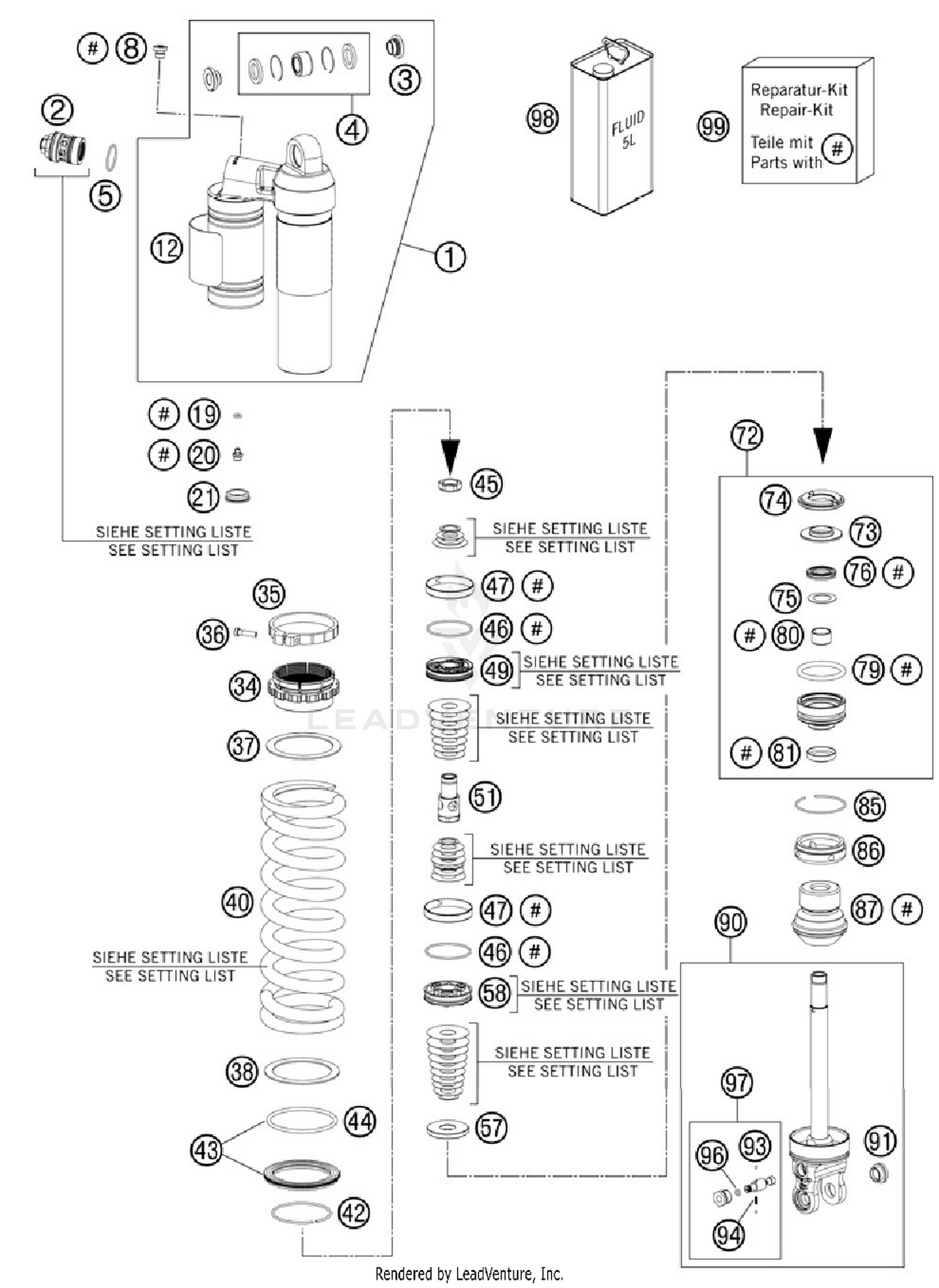 Shock Absorber Disassembled