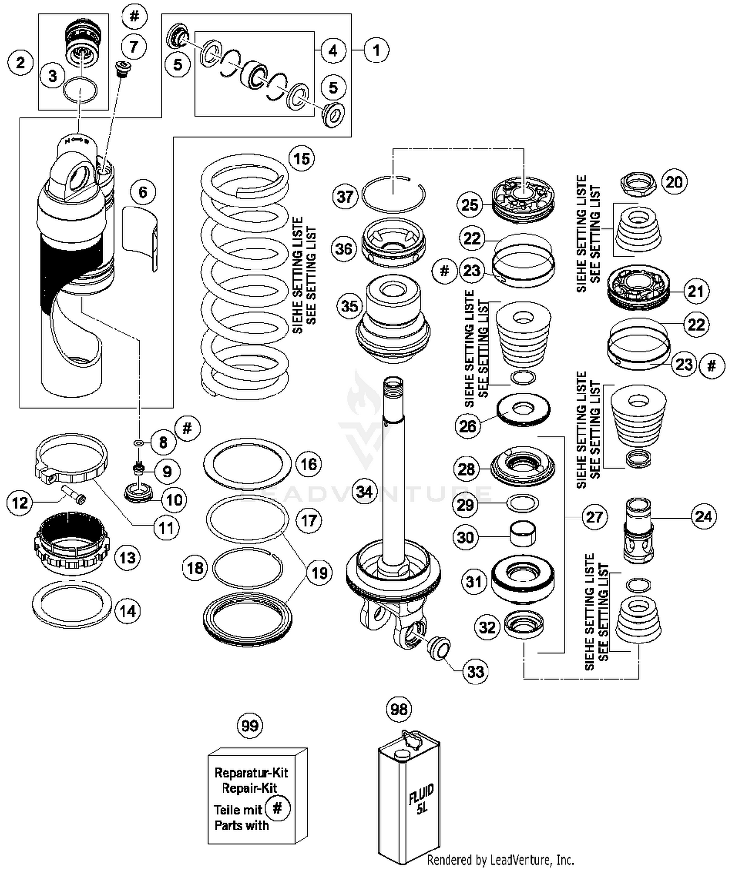 Shock Absorber Disassembled