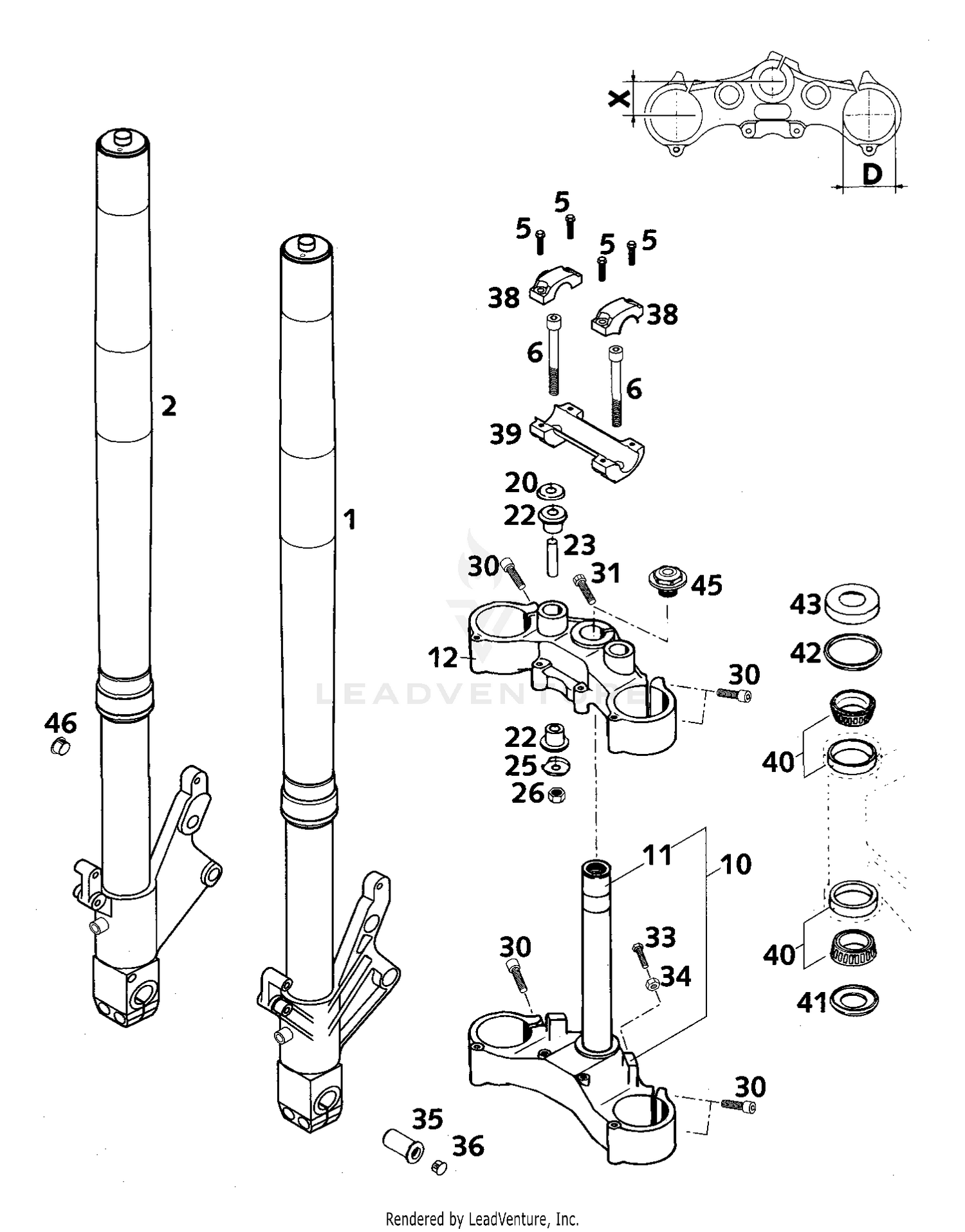 Front Fork White Power