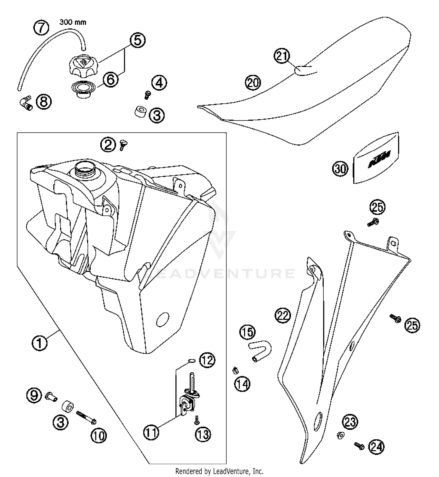 Tank, Seat, Cover