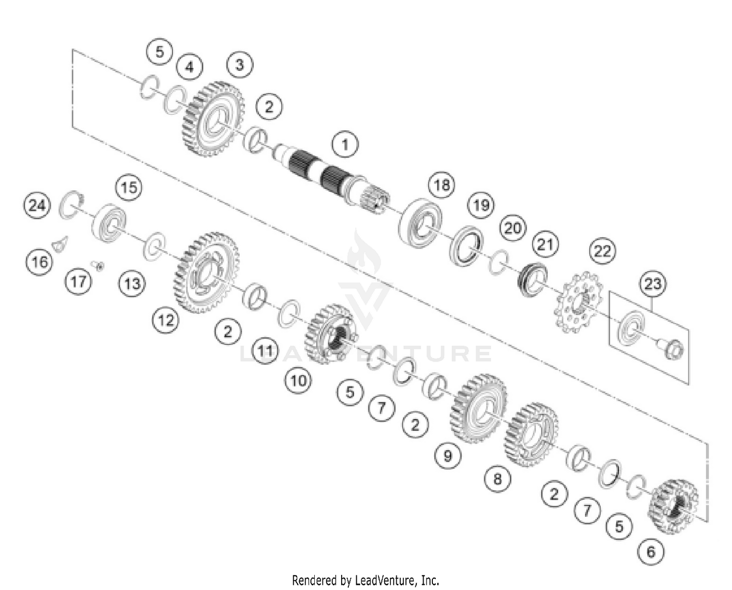 TRANSMISSION II - COUNTERSHAFT