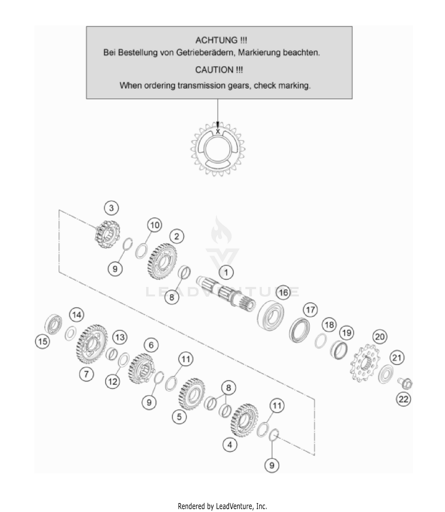 TRANSMISSION II - COUNTERSHAFT