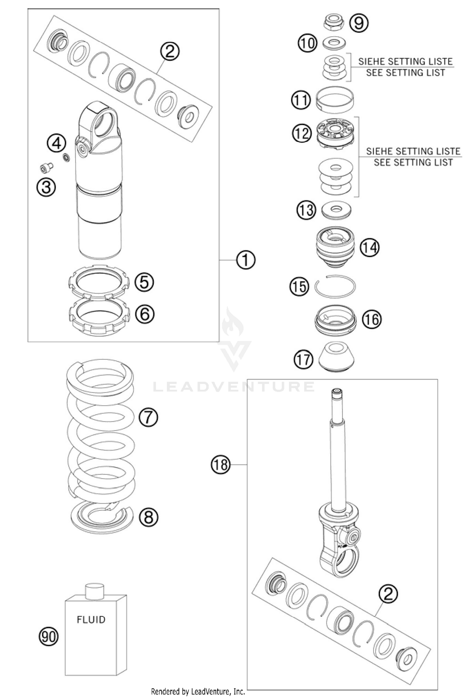 Shock Absorber Disassembled