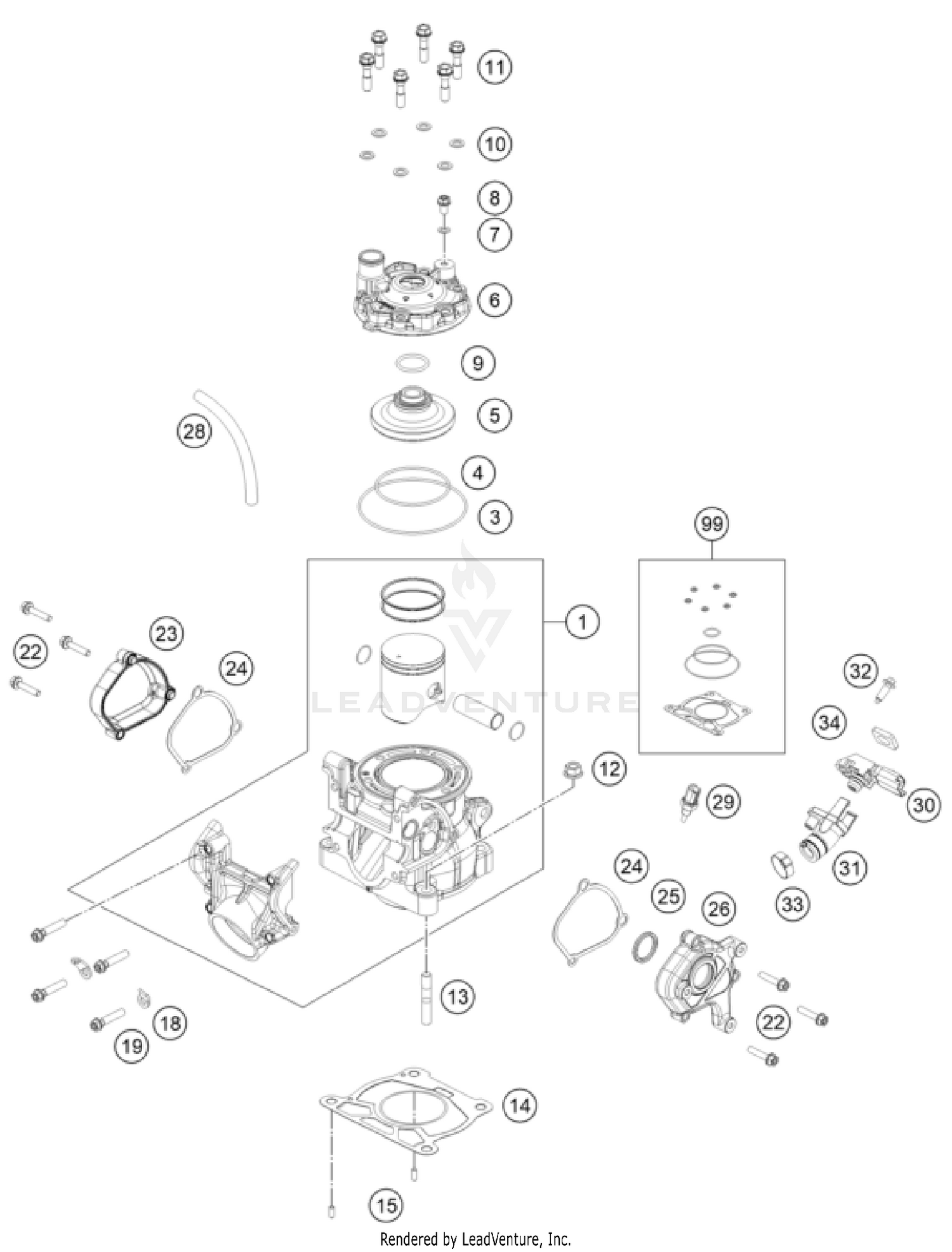 CYLINDER, CYLINDER HEAD