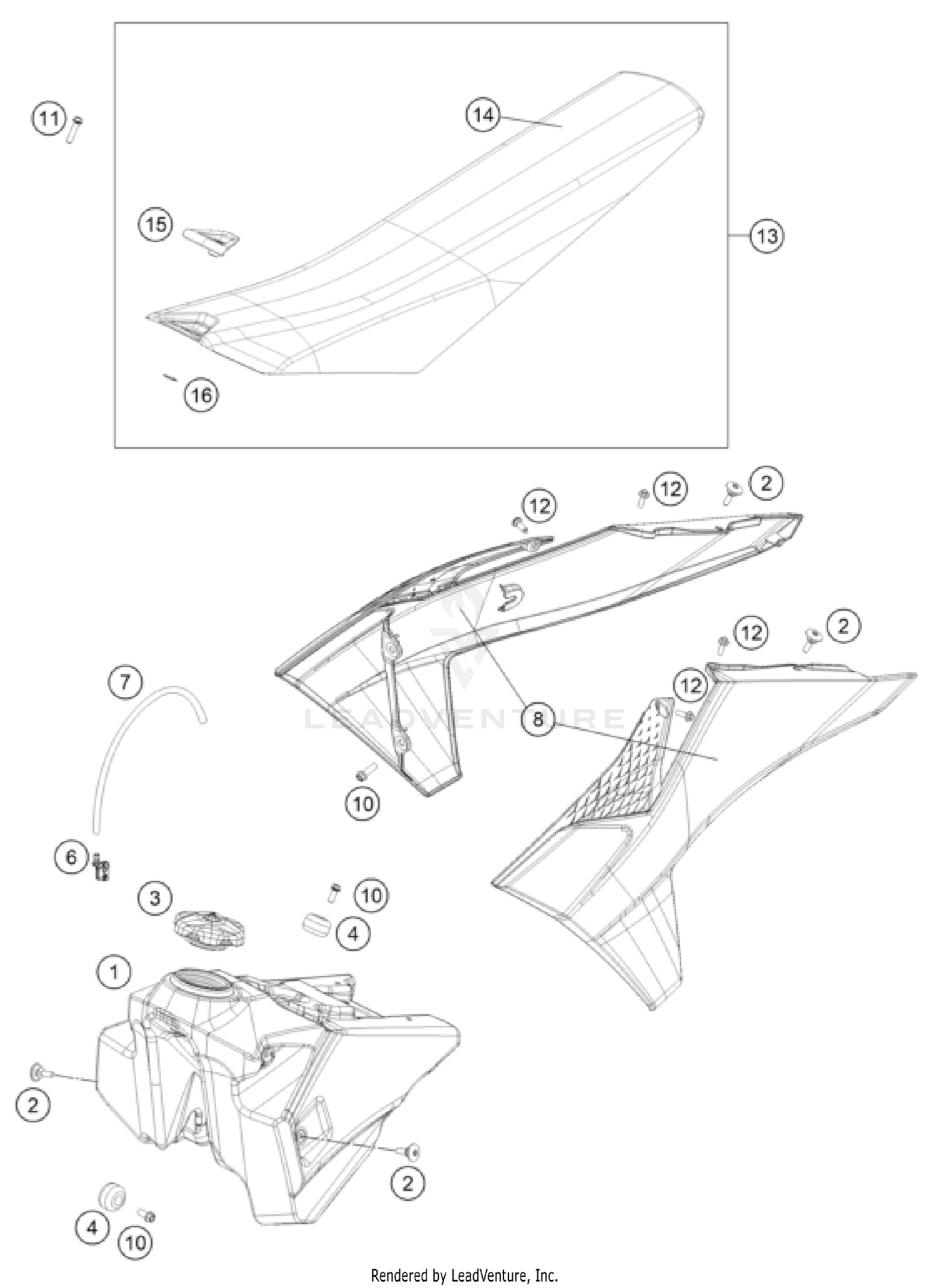 TANK, SEAT