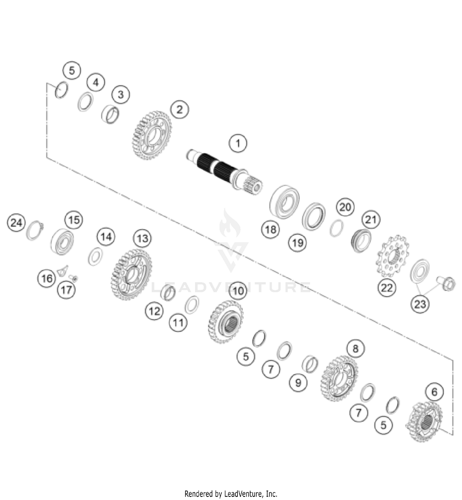 TRANSMISSION II - COUNTERSHAFT