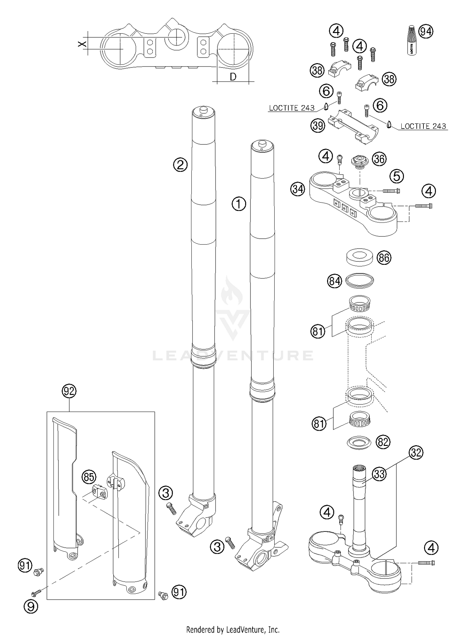 Front Fork WP USD 43