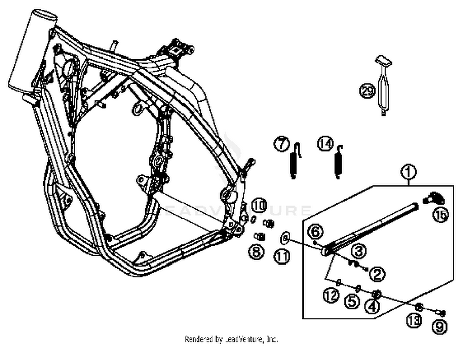 Side-/Center Stand 500 XC