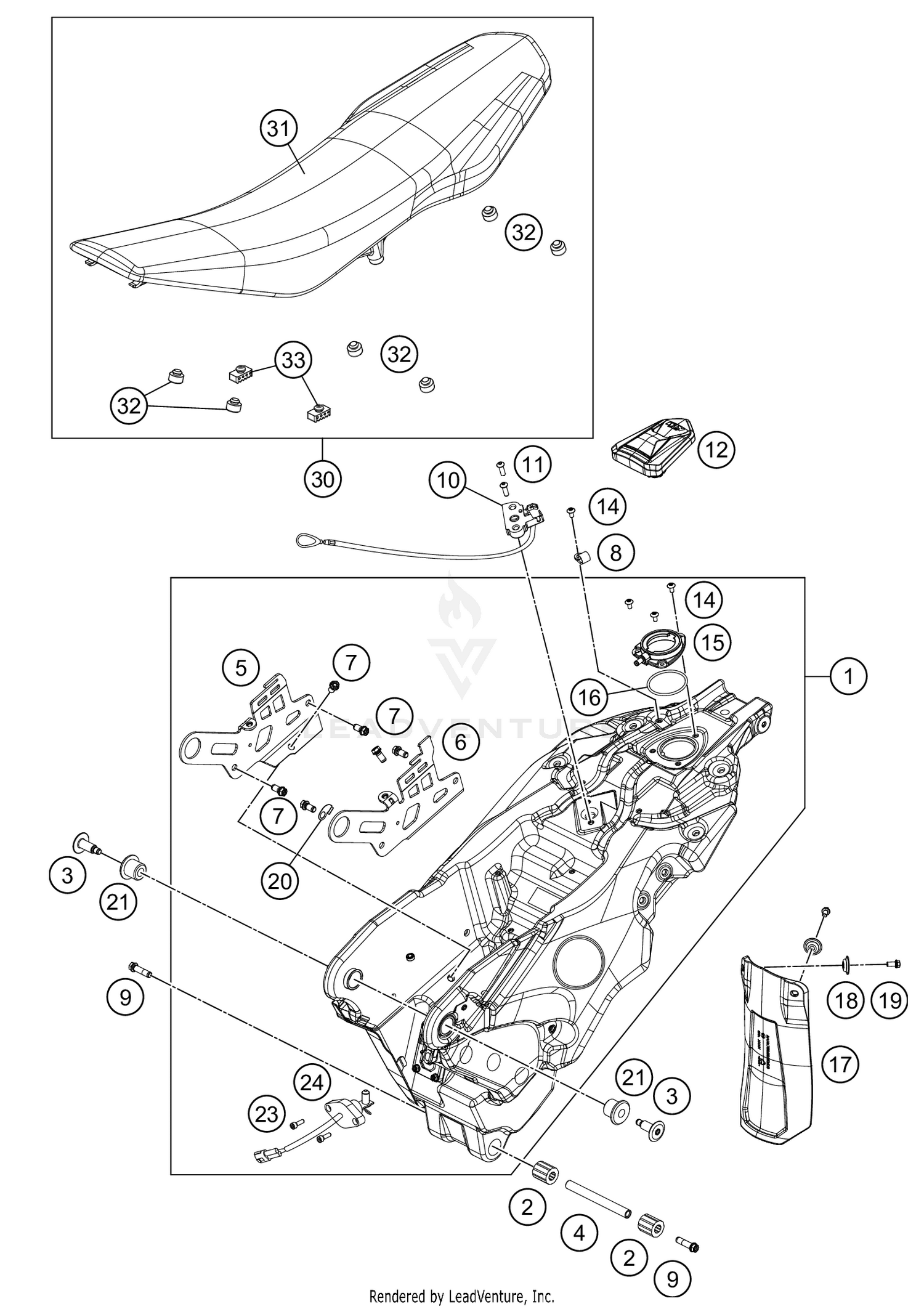 TANK, SEAT