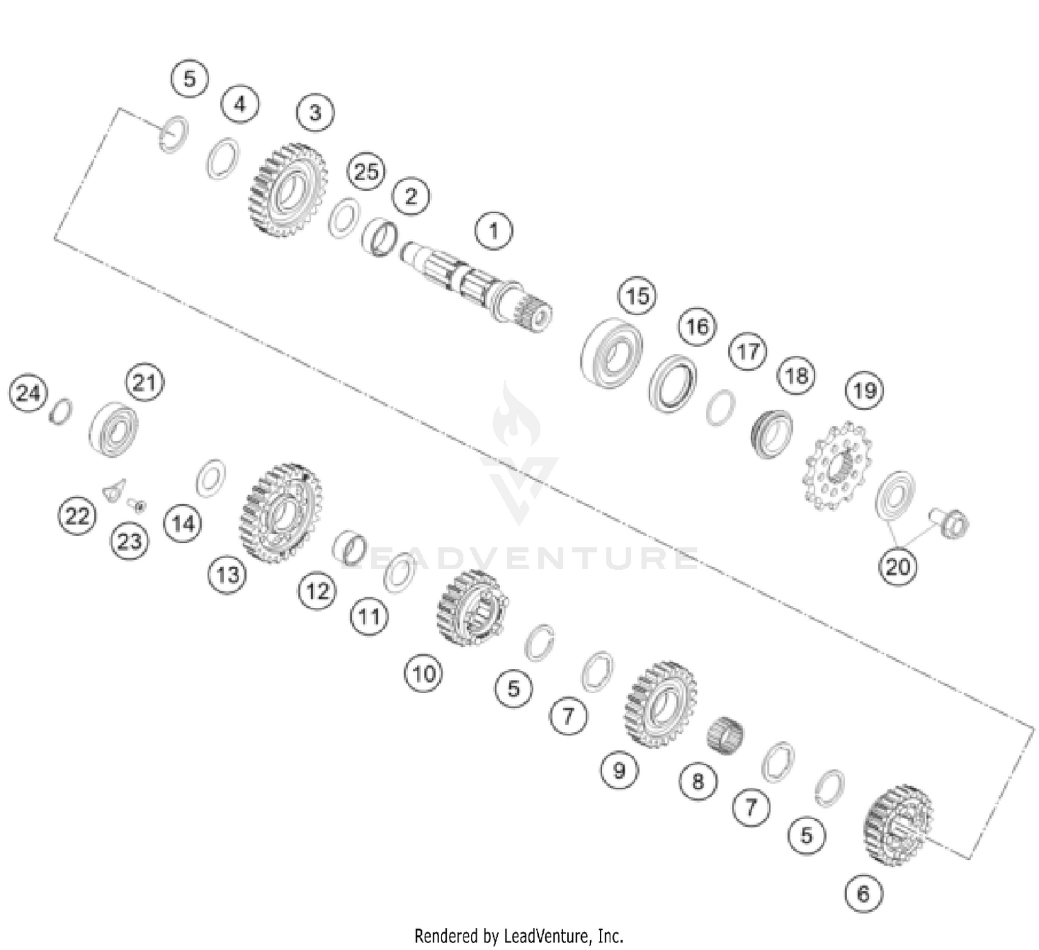 TRANSMISSION II - COUNTERSHAFT