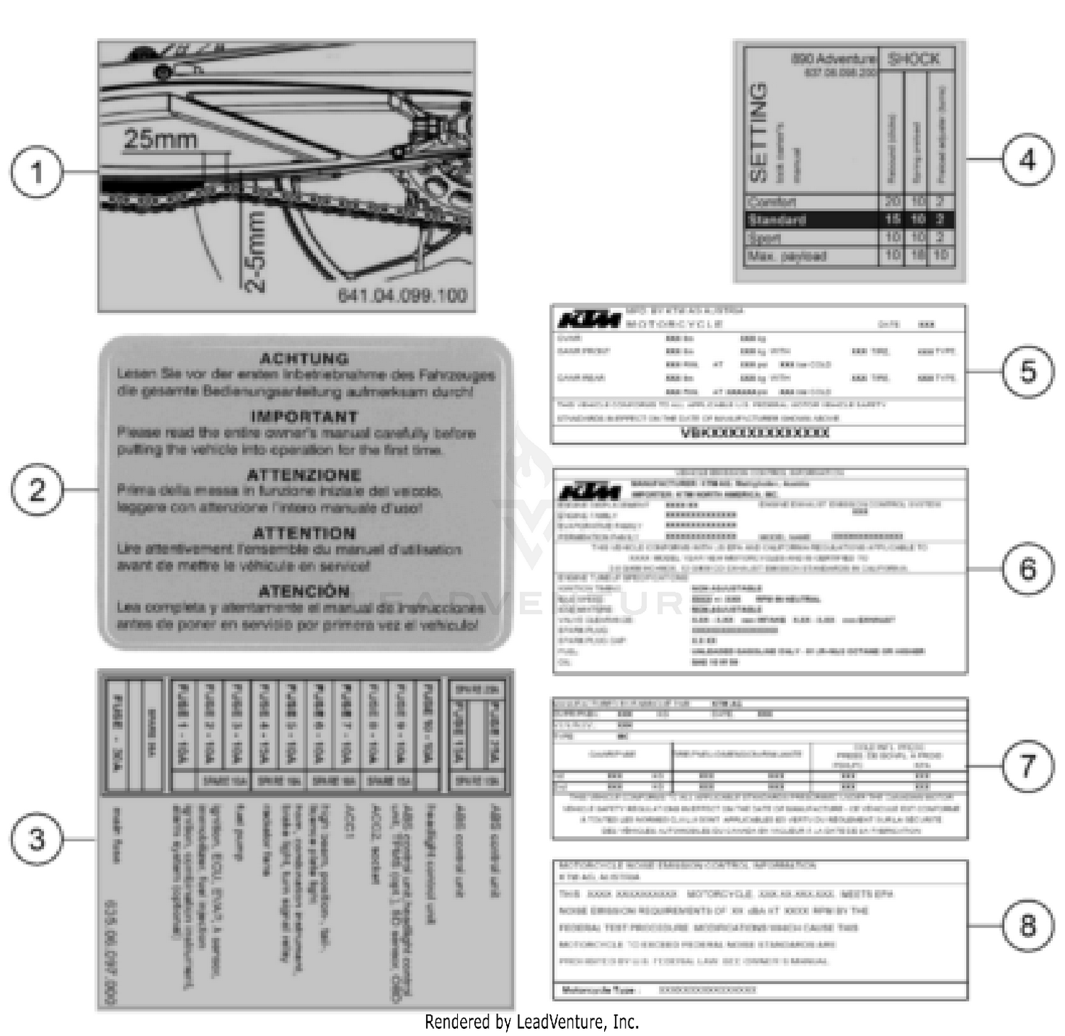 TECHNIC INFORMATION STICKER