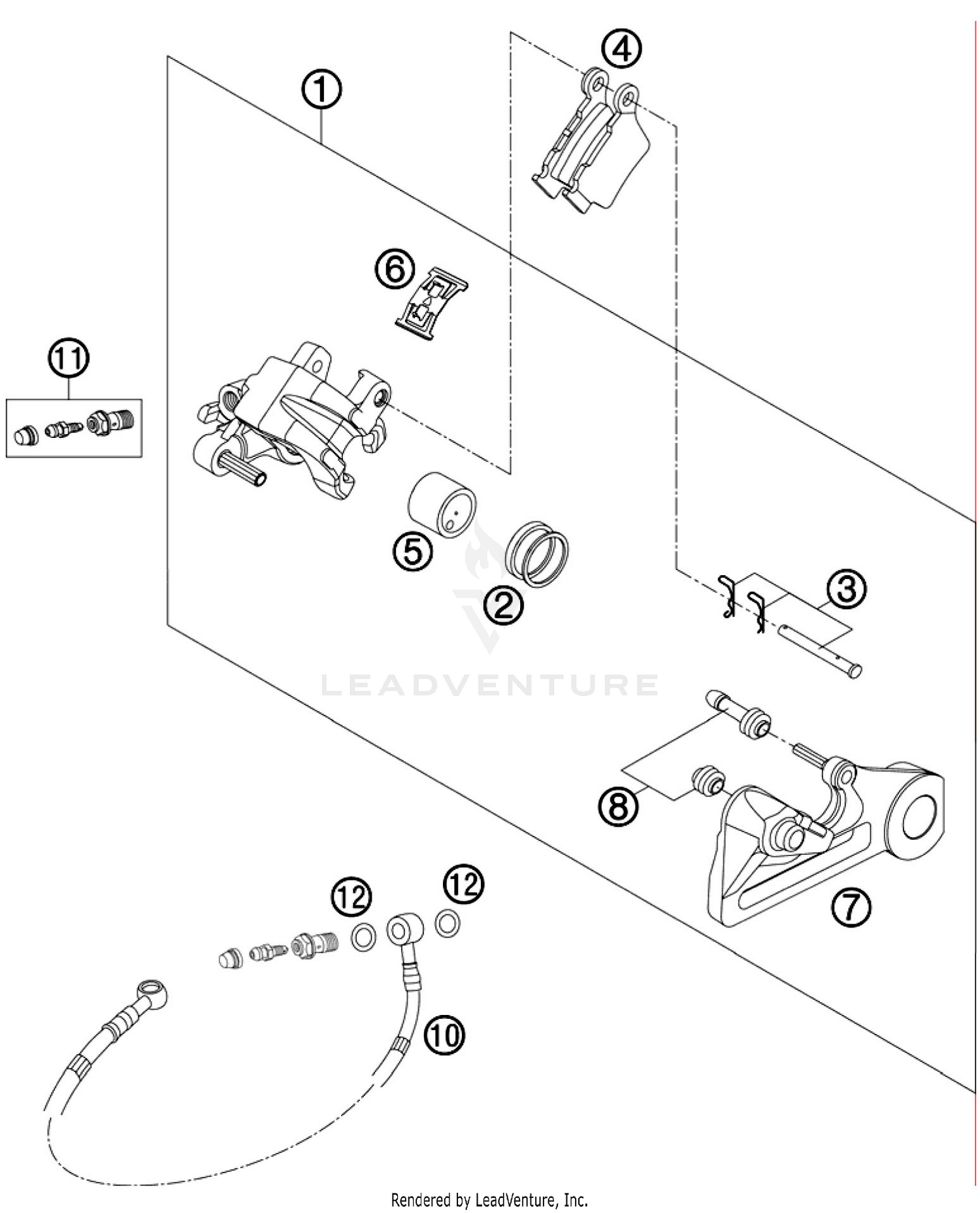 BRAKE CALIPER REAR