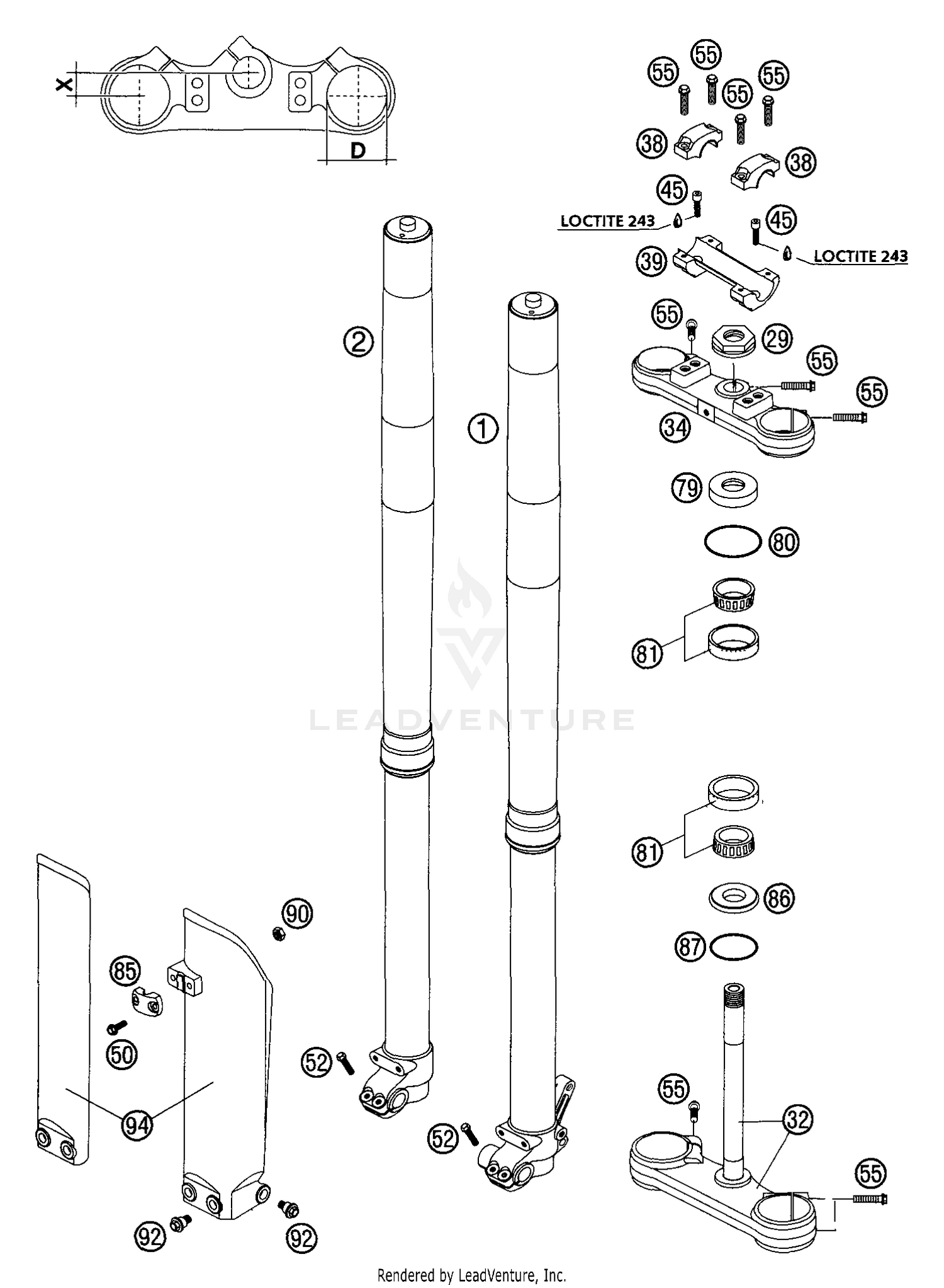 Front Fork WP USD 43