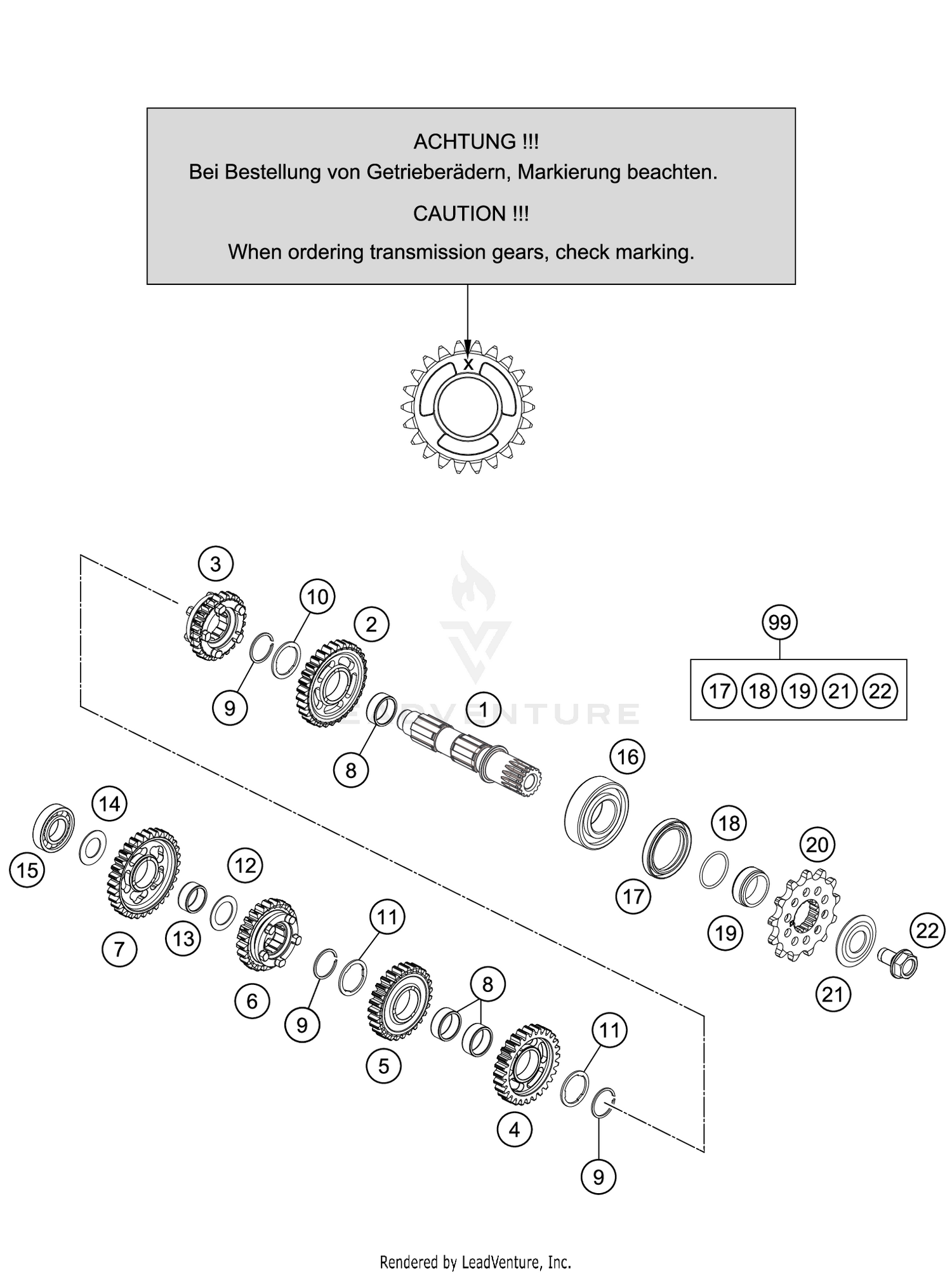 TRANSMISSION II - COUNTERSHAFT