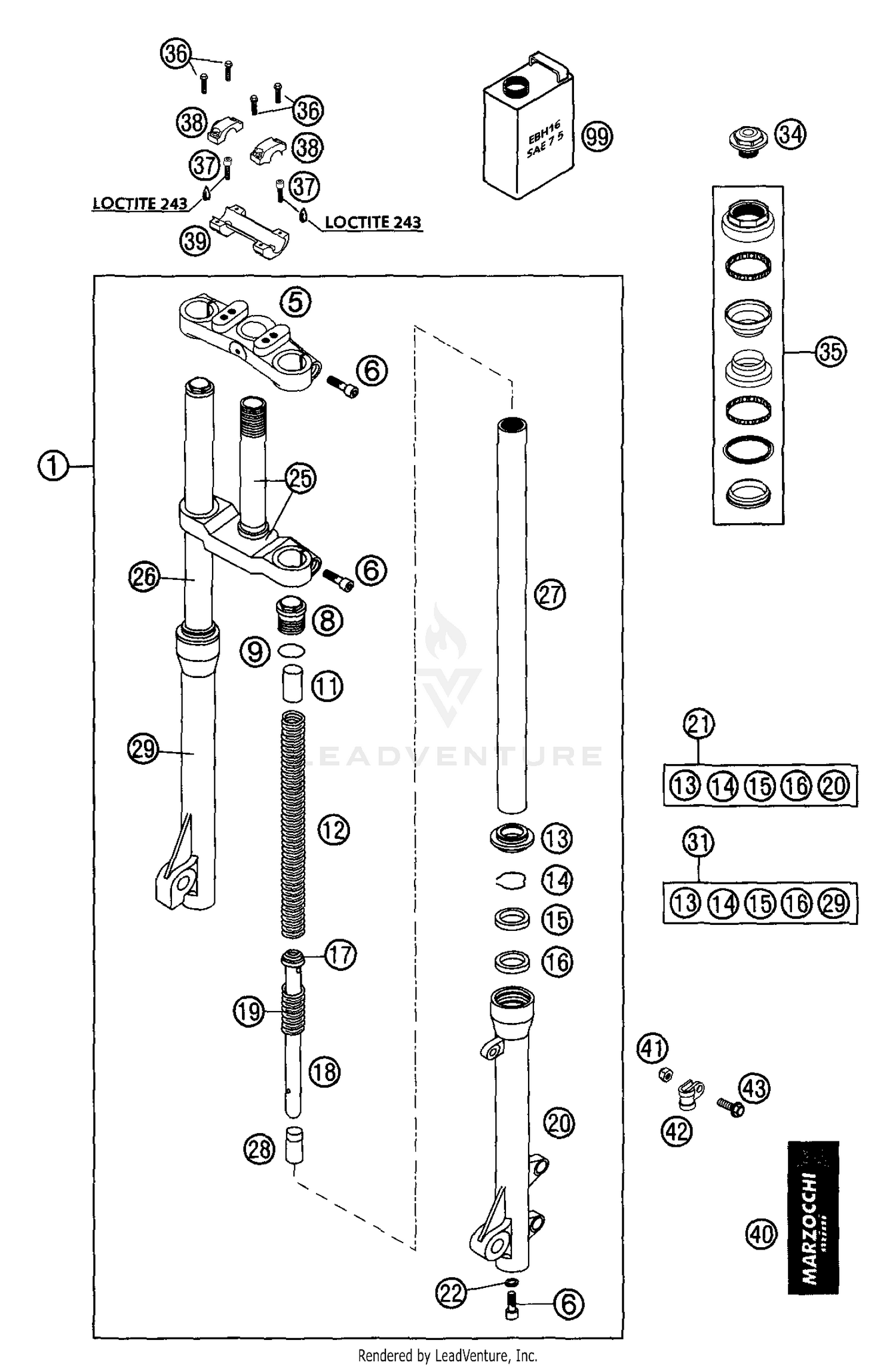 Front Fork Marzocchi