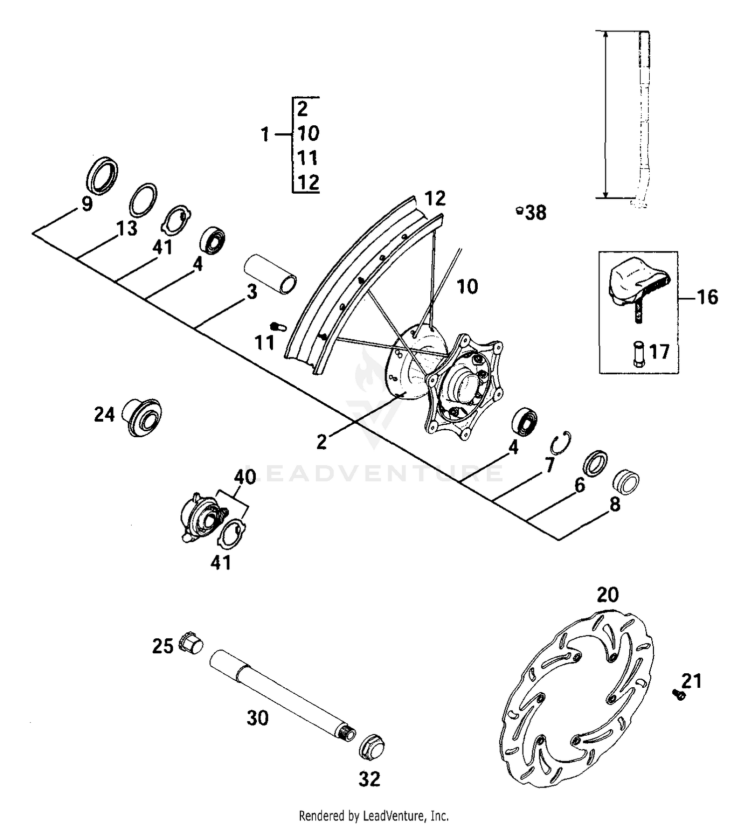 Front Wheel MXC, EXC