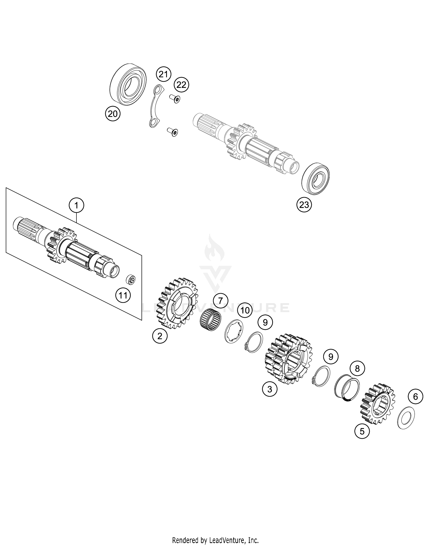 TRANSMISSION I - MAIN SHAFT