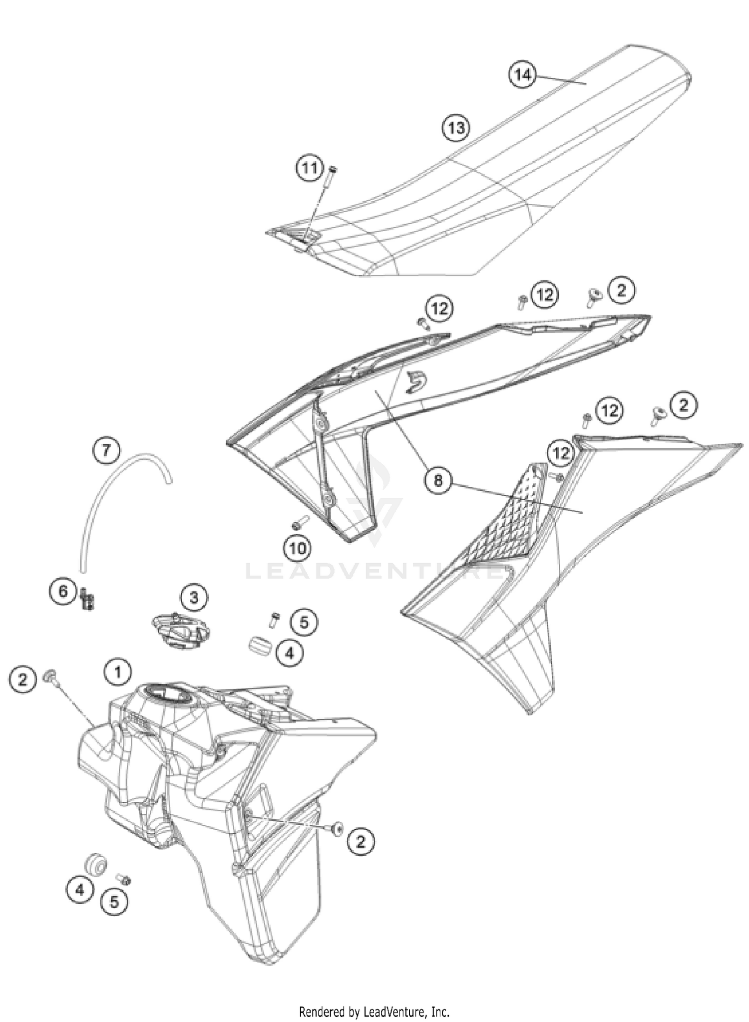 TANK, SEAT