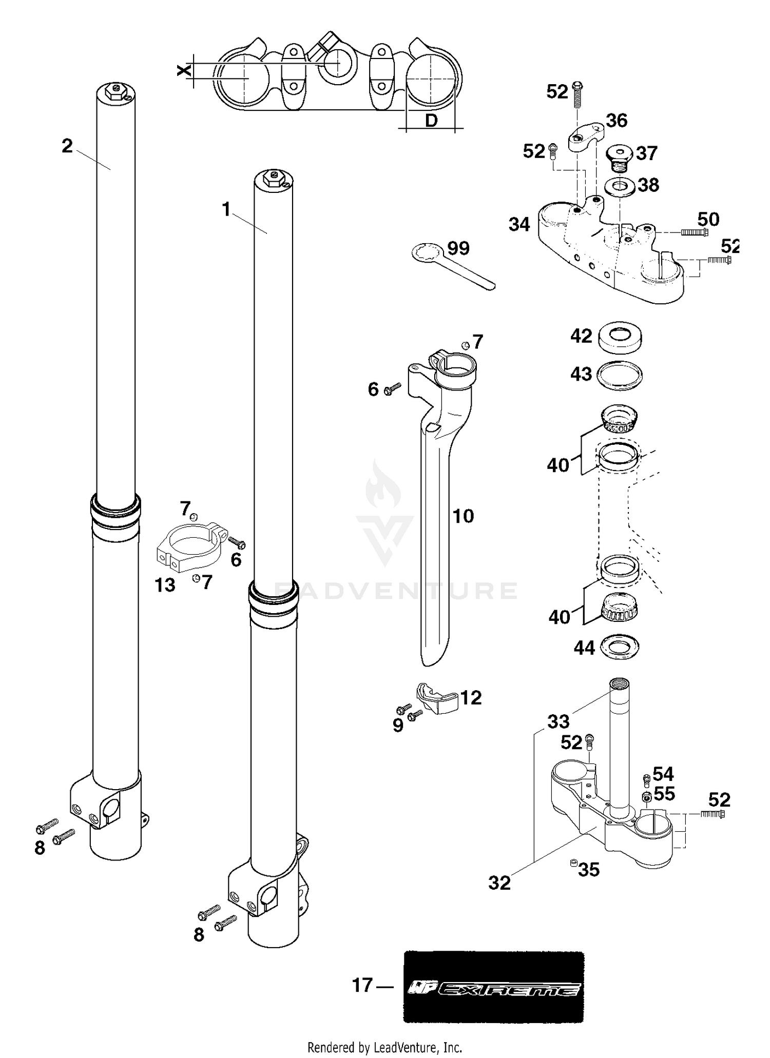 Front Fork White Power
