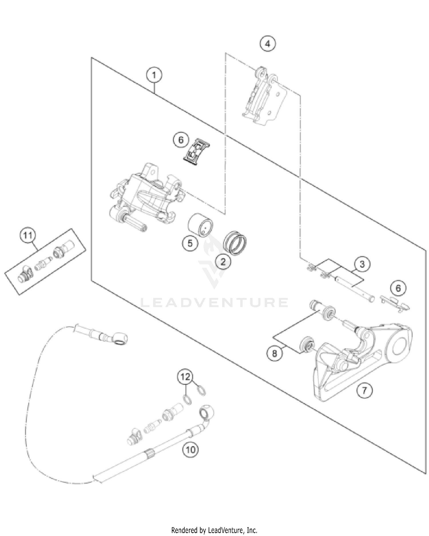 REAR BRAKE CALIPER