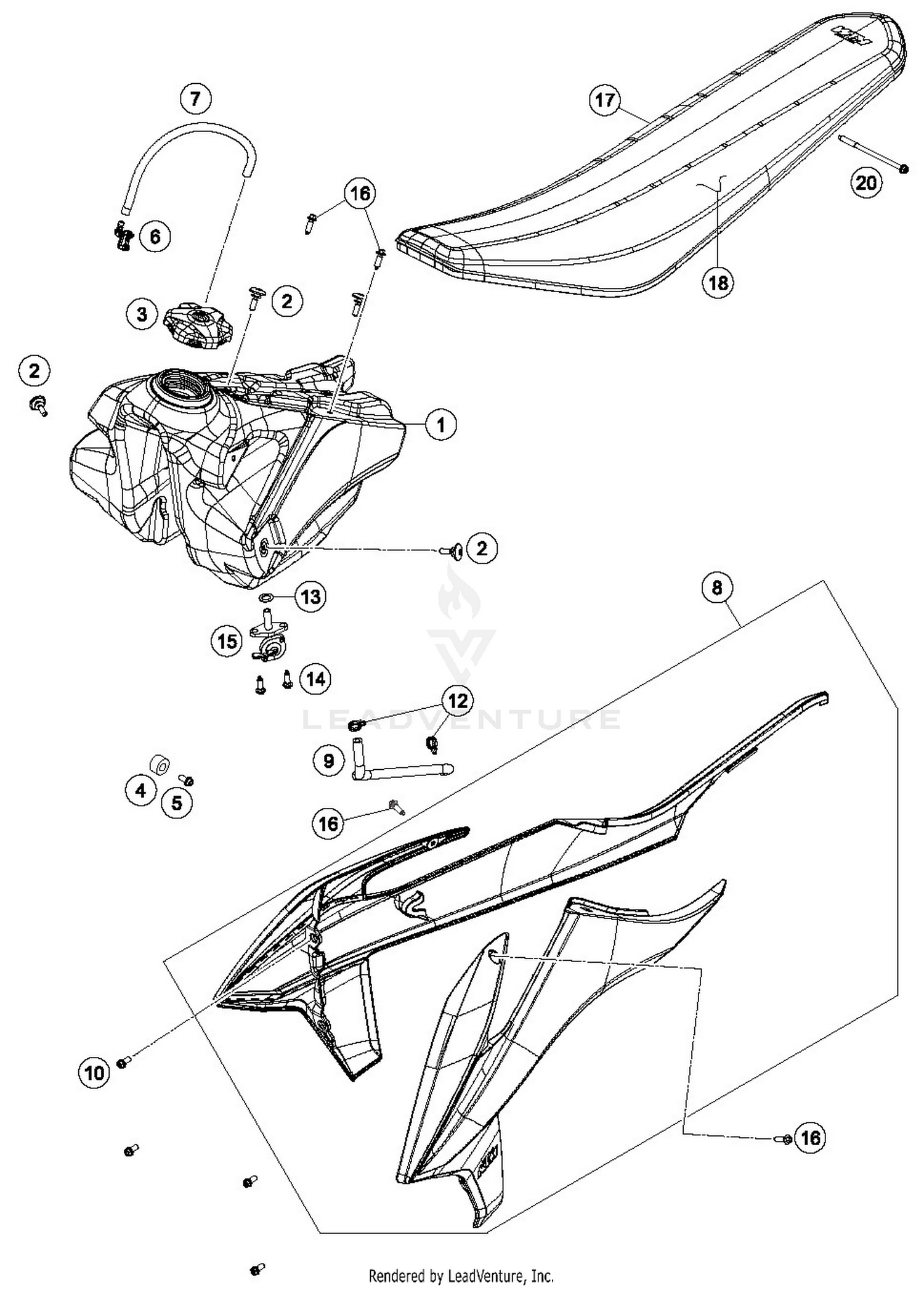 TANK, SEAT
