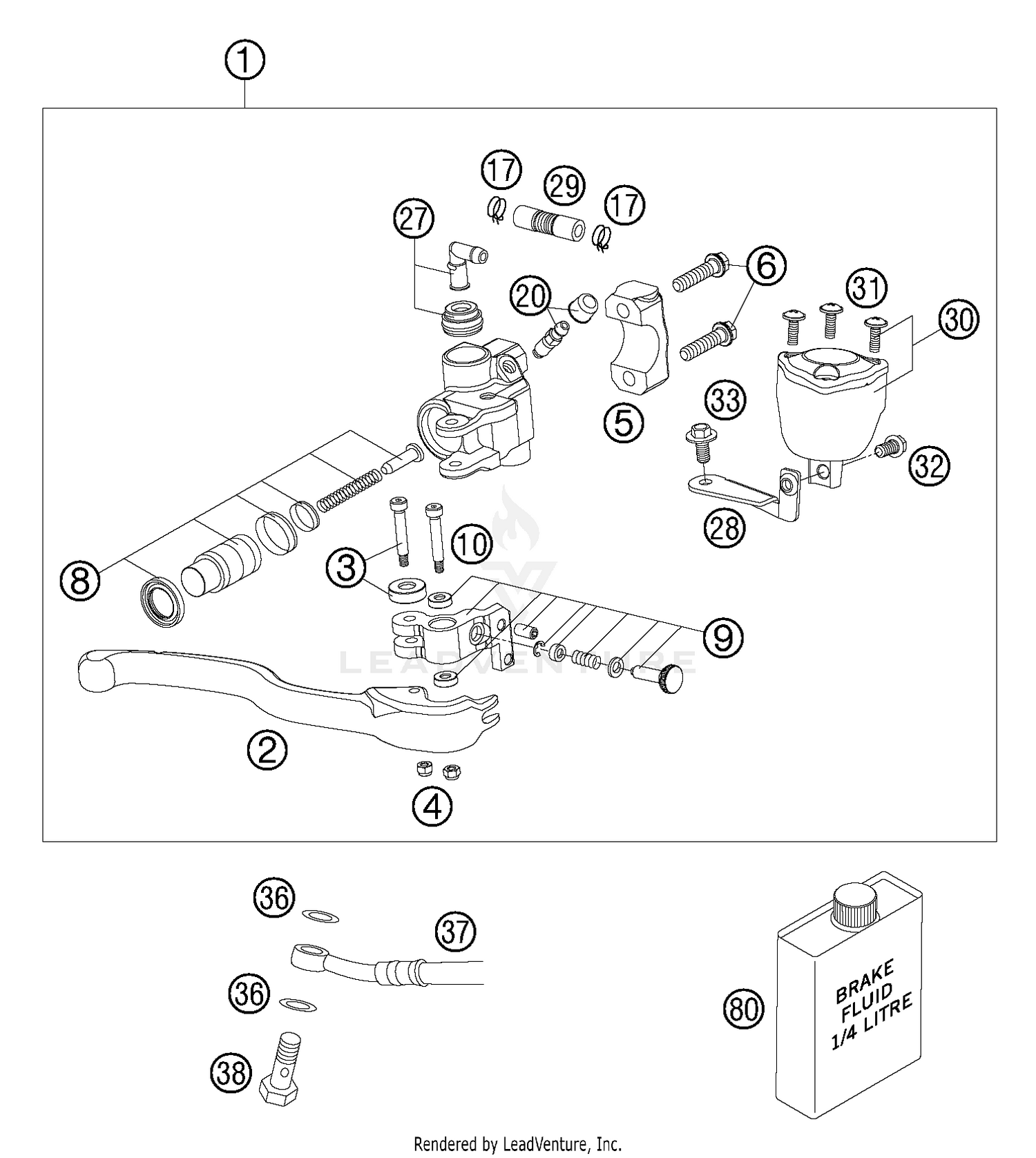 HAND BRAKE CYLINDER FTE
