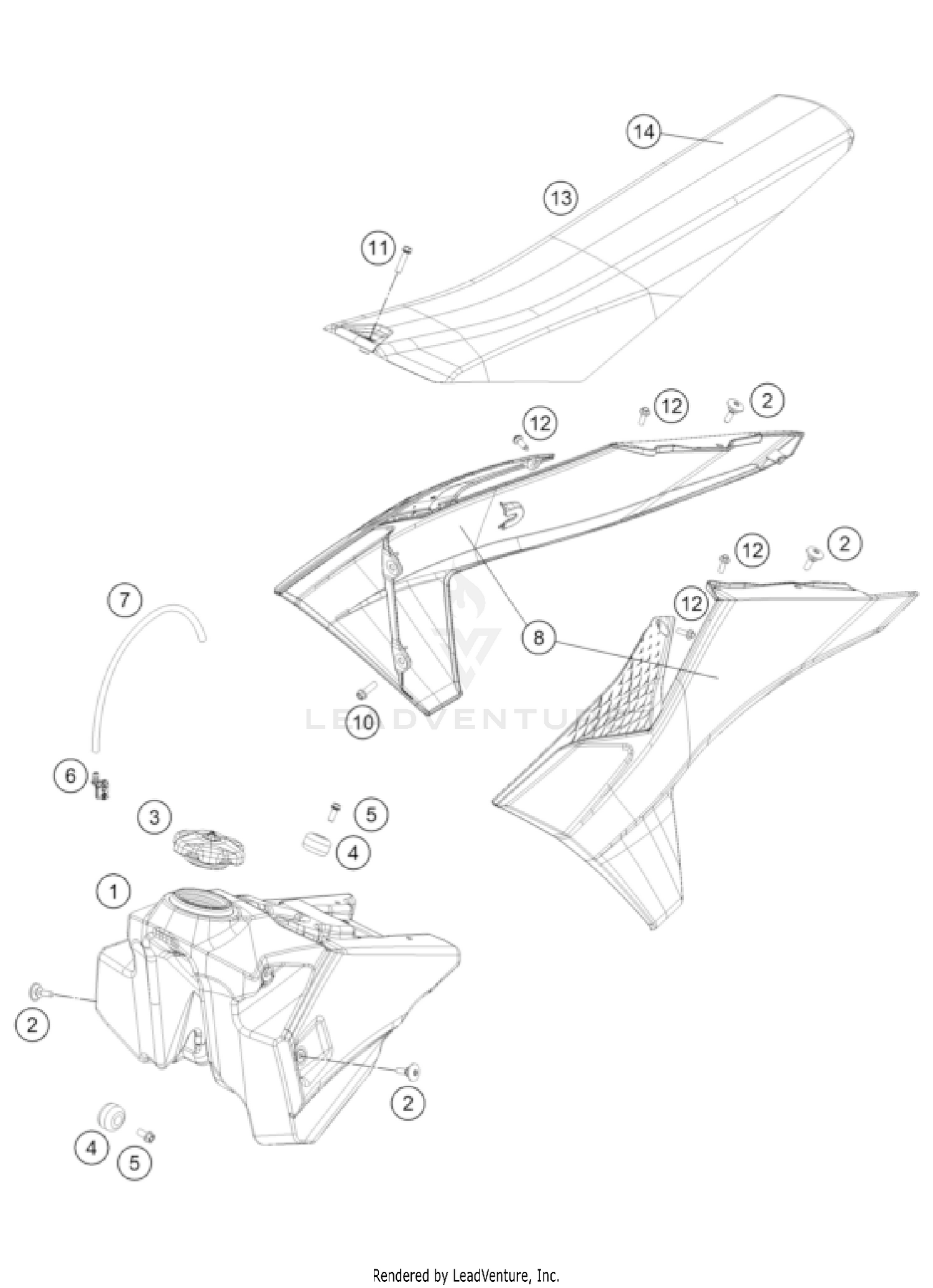 TANK, SEAT