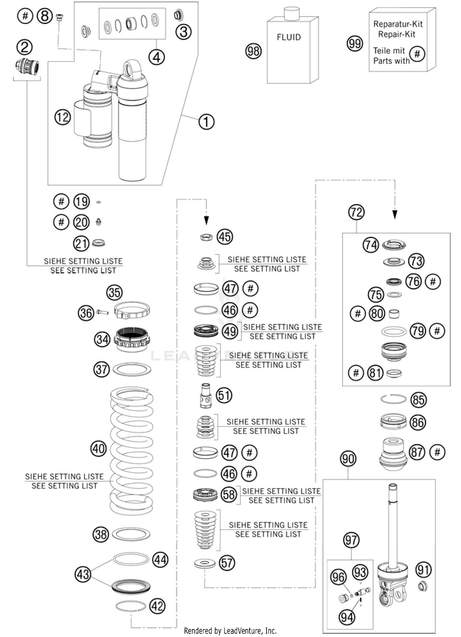Shock Absorber Disassembled