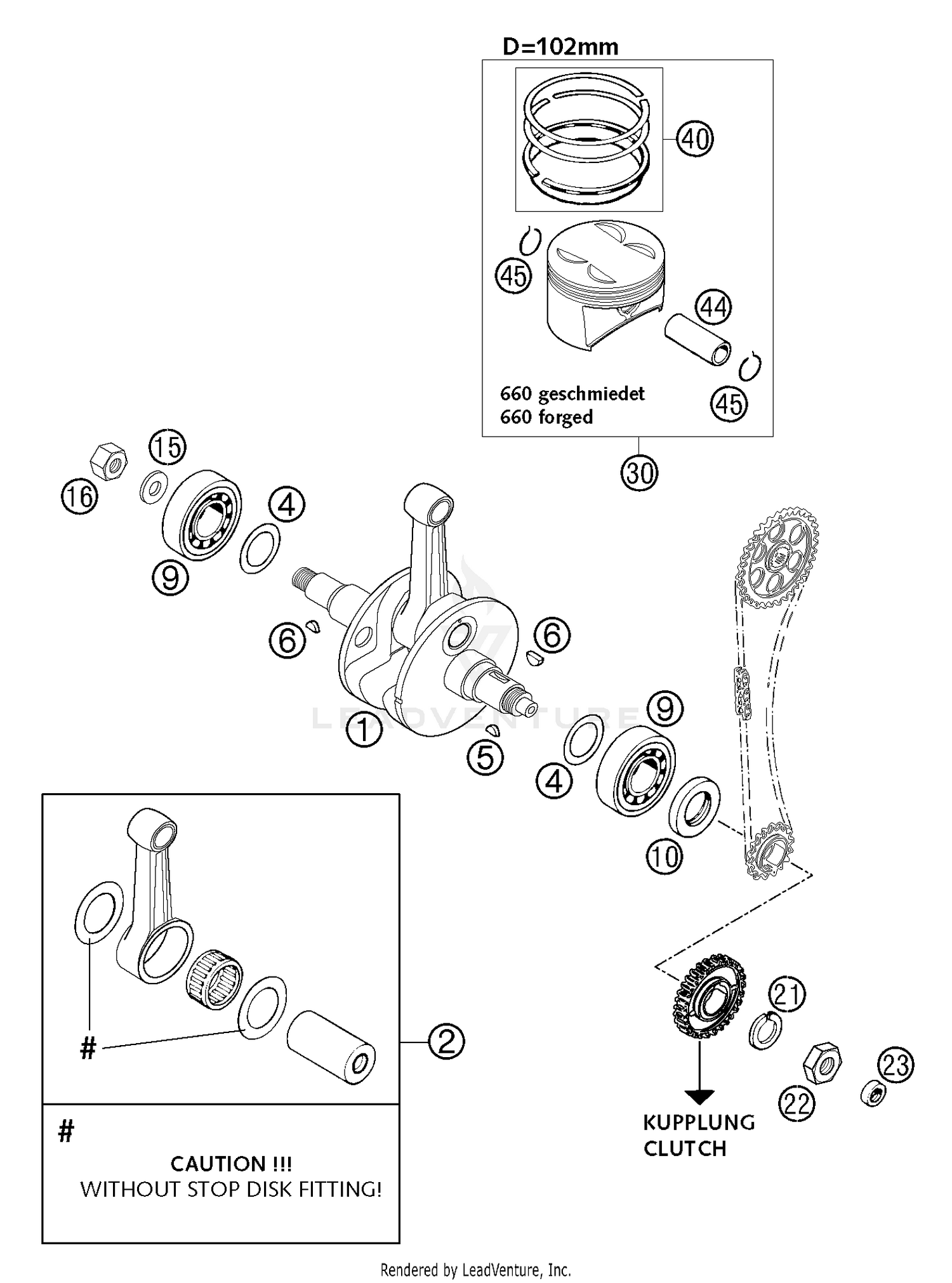 Crankshaft, Piston