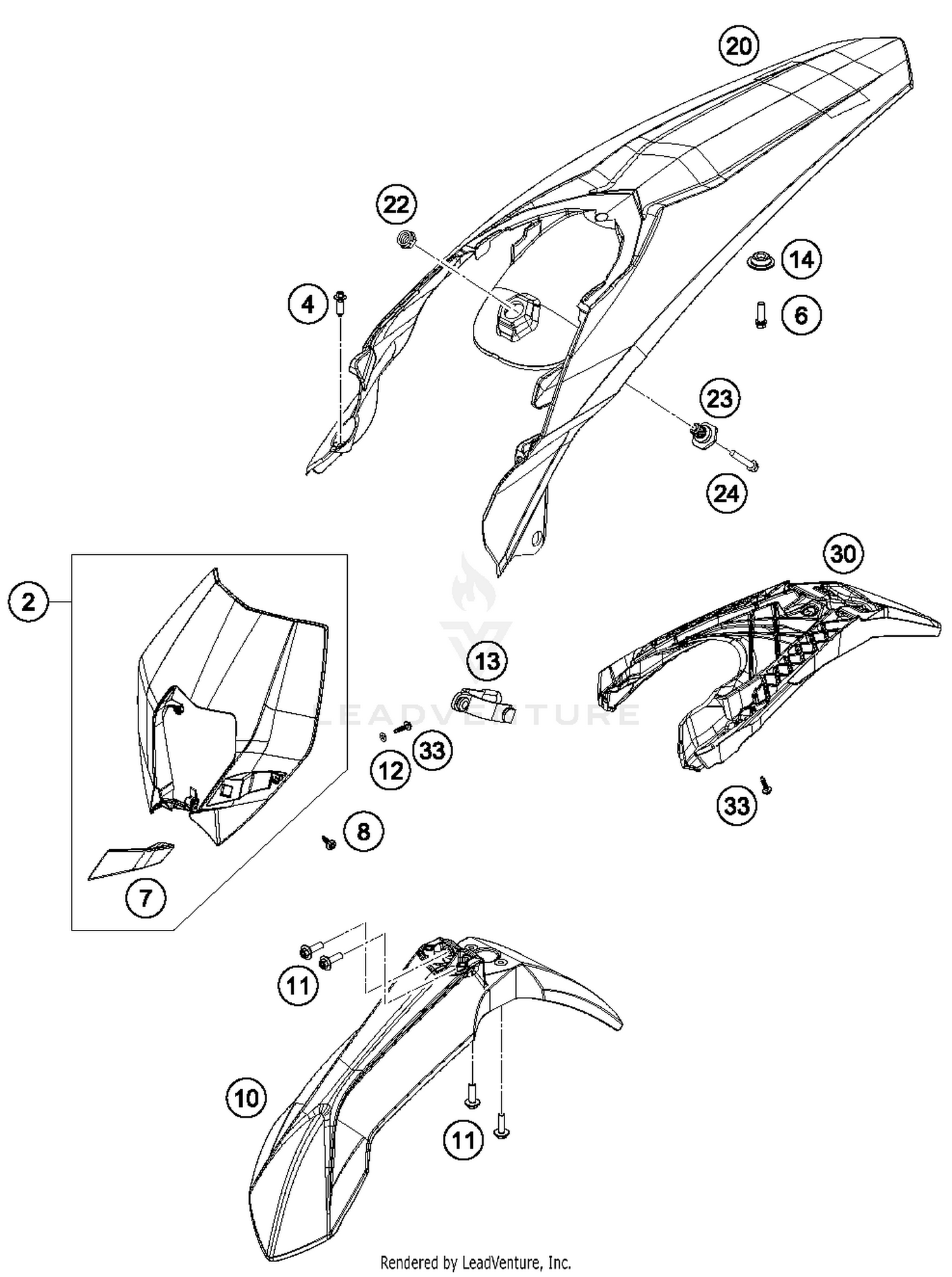 Mask, Fenders