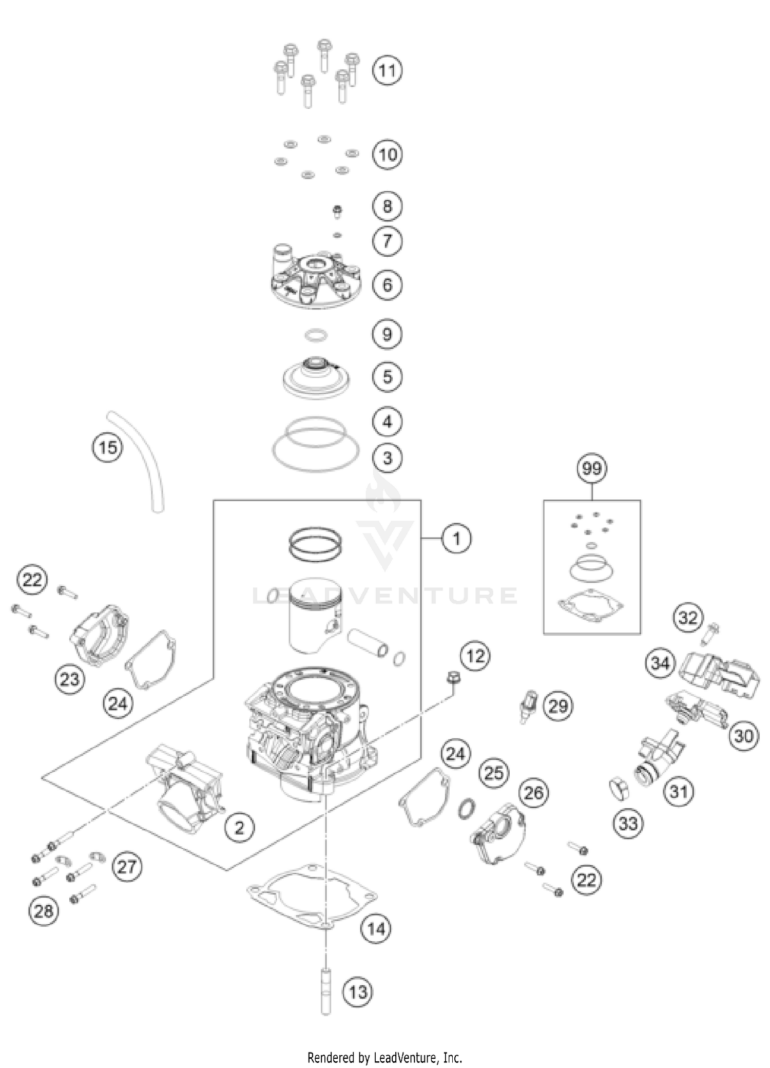 CYLINDER, CYLINDER HEAD
