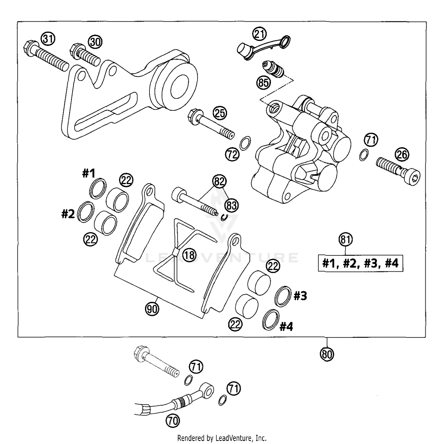 Brake Caliper Rear Formula