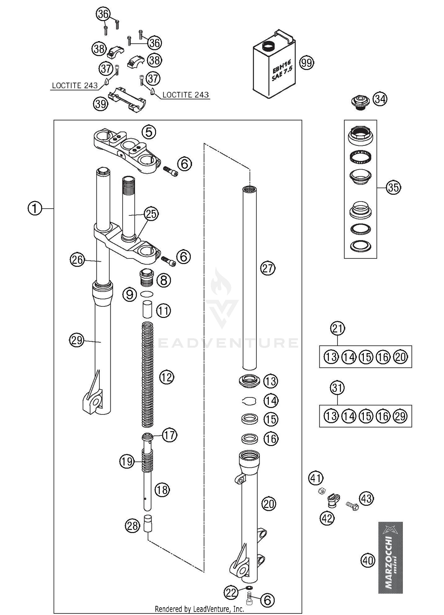 Front Fork Marzocchi