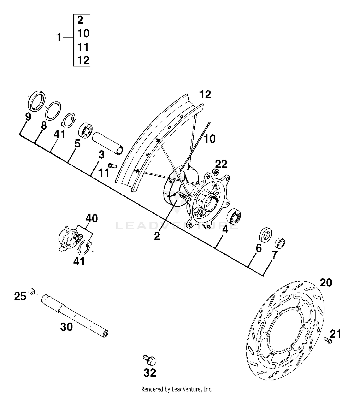 Front Wheel LC4, COMP.