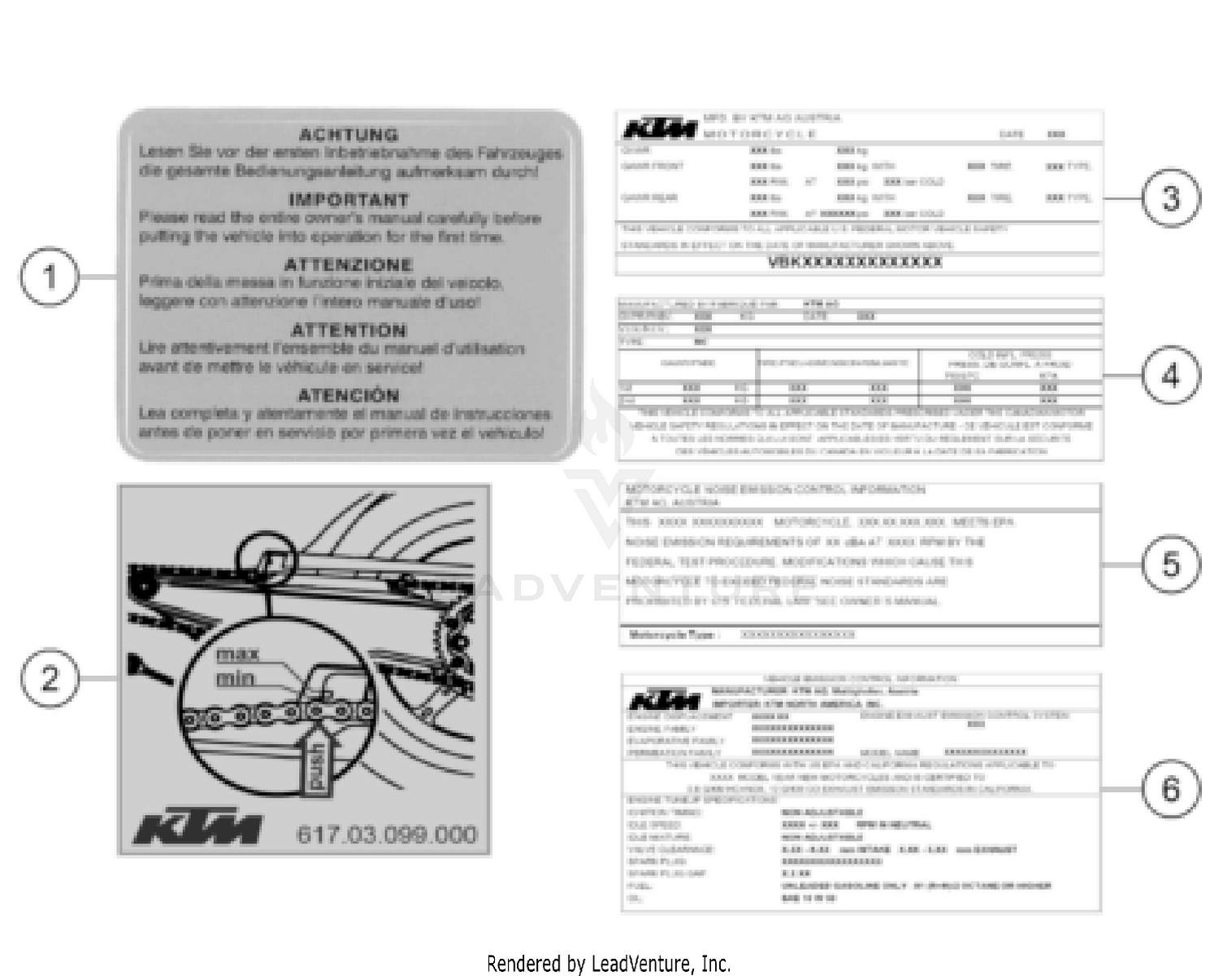 TECHNIC INFORMATION STICKER