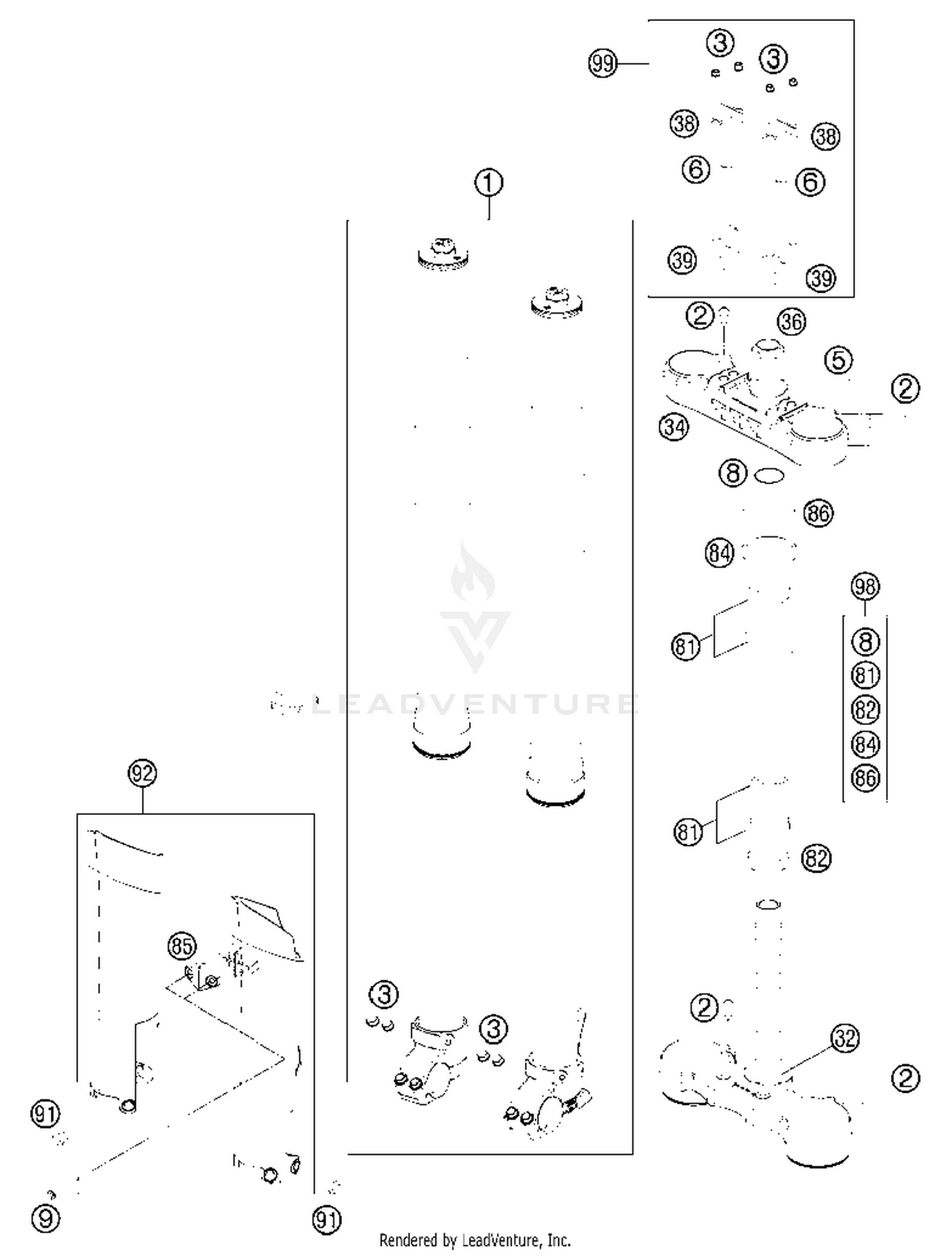 Front Fork, Triple Clamp