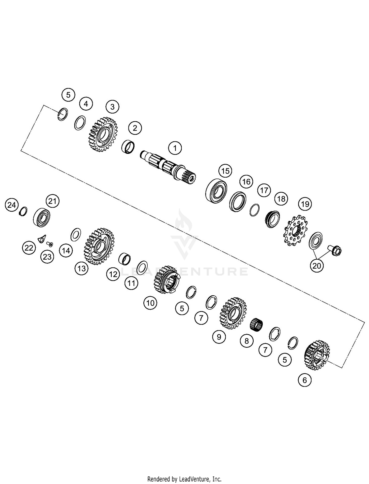 TRANSMISSION II - COUNTERSHAFT