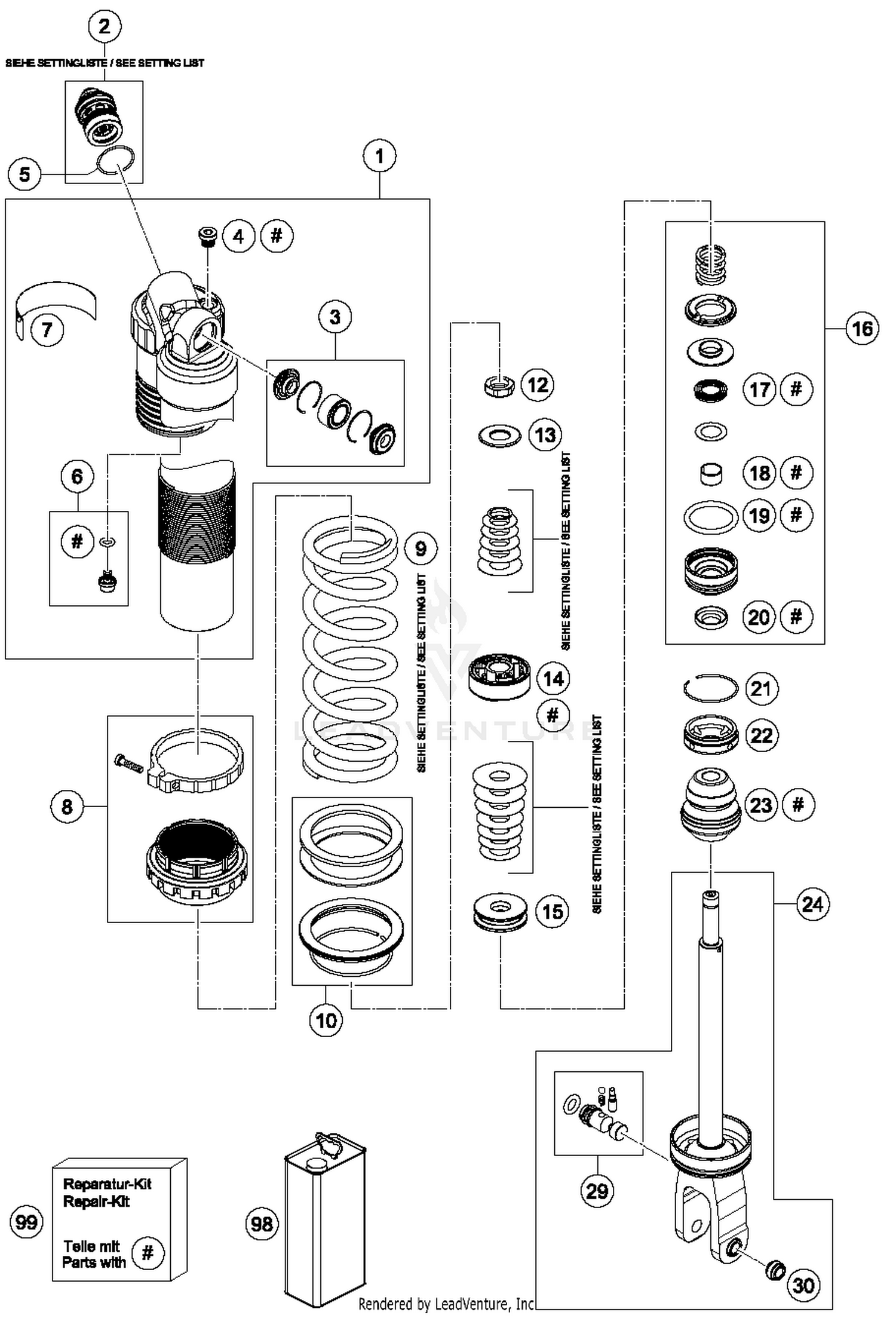 Shock Absorber Disassembled