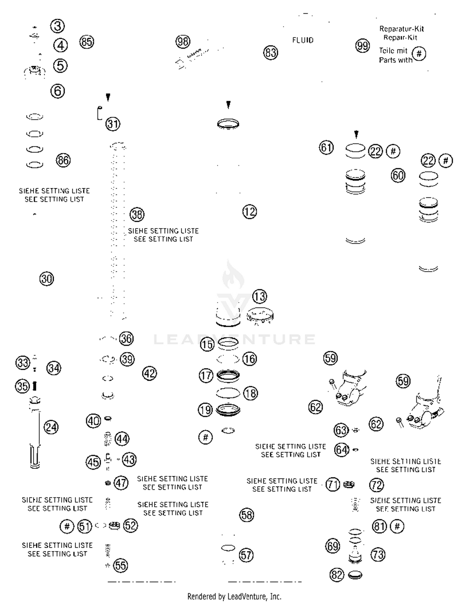 Front Fork Disassembled